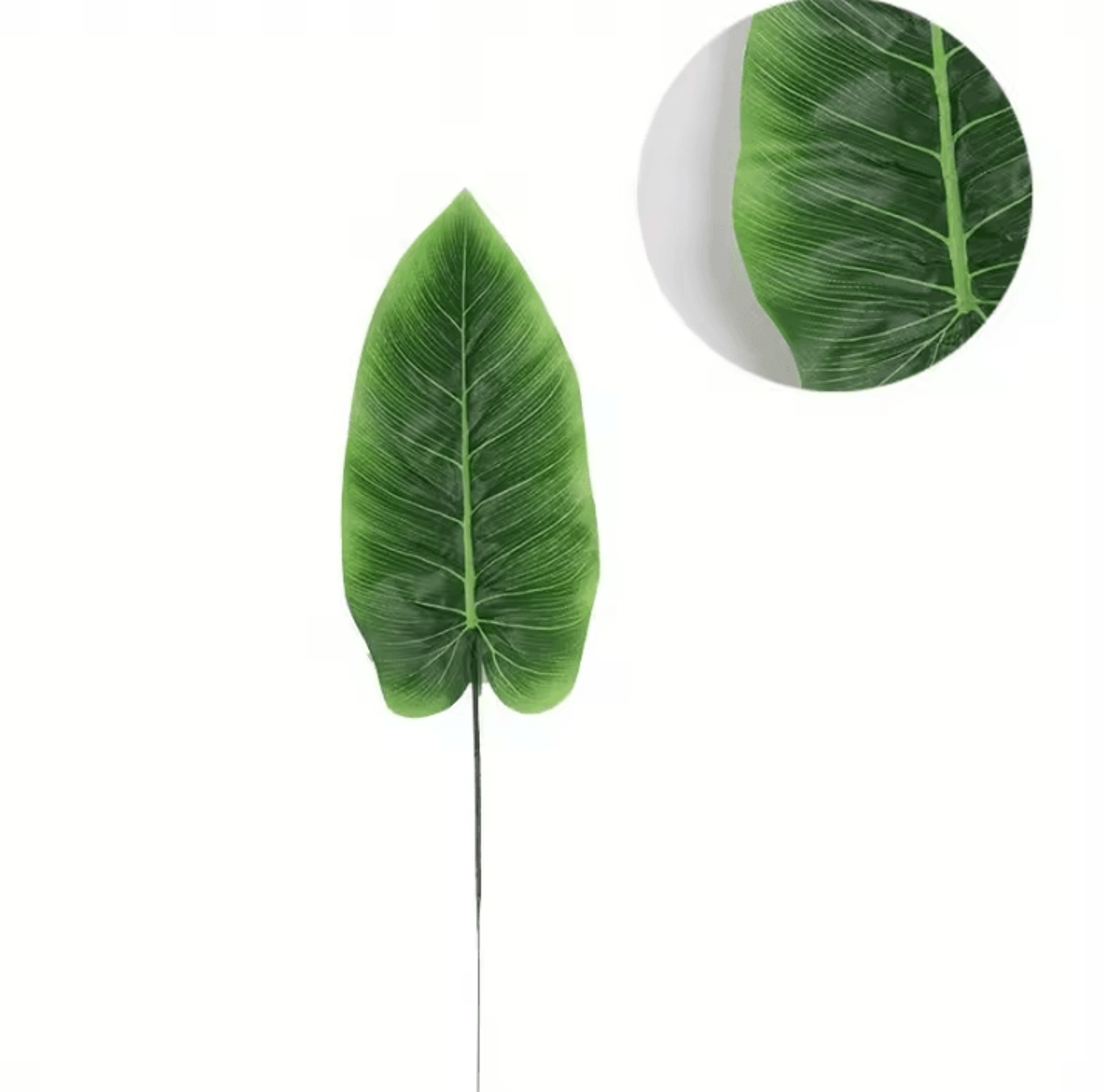 10PCS Artificial Banana Leaf Palm Branches  Realistic Green Foliage Decoration For Wedding Christma 1
