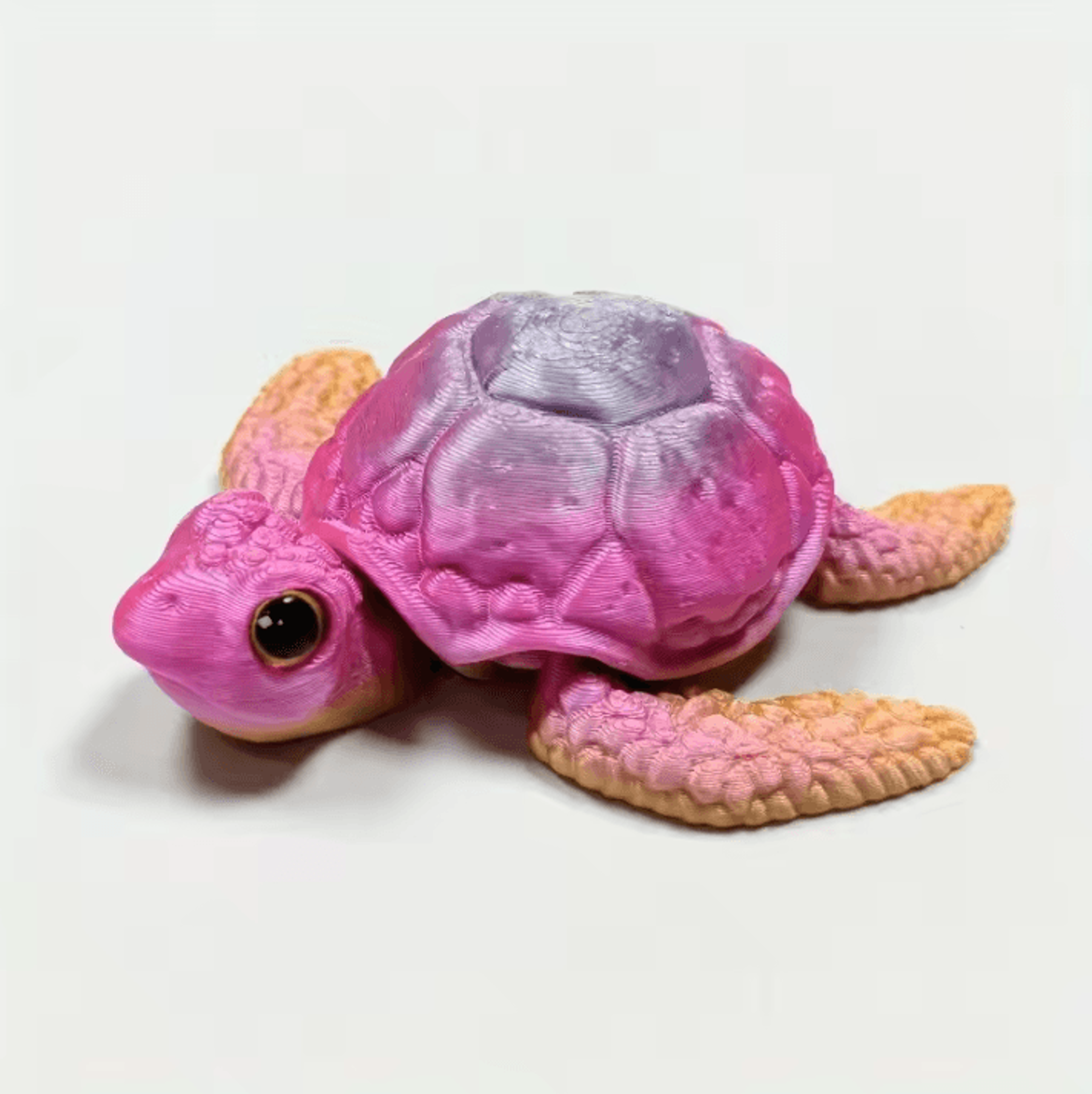 Set Of 3D Printed Turtle Figurines With Movable Joint Desk Ornaments Creative Desktop Decorations A