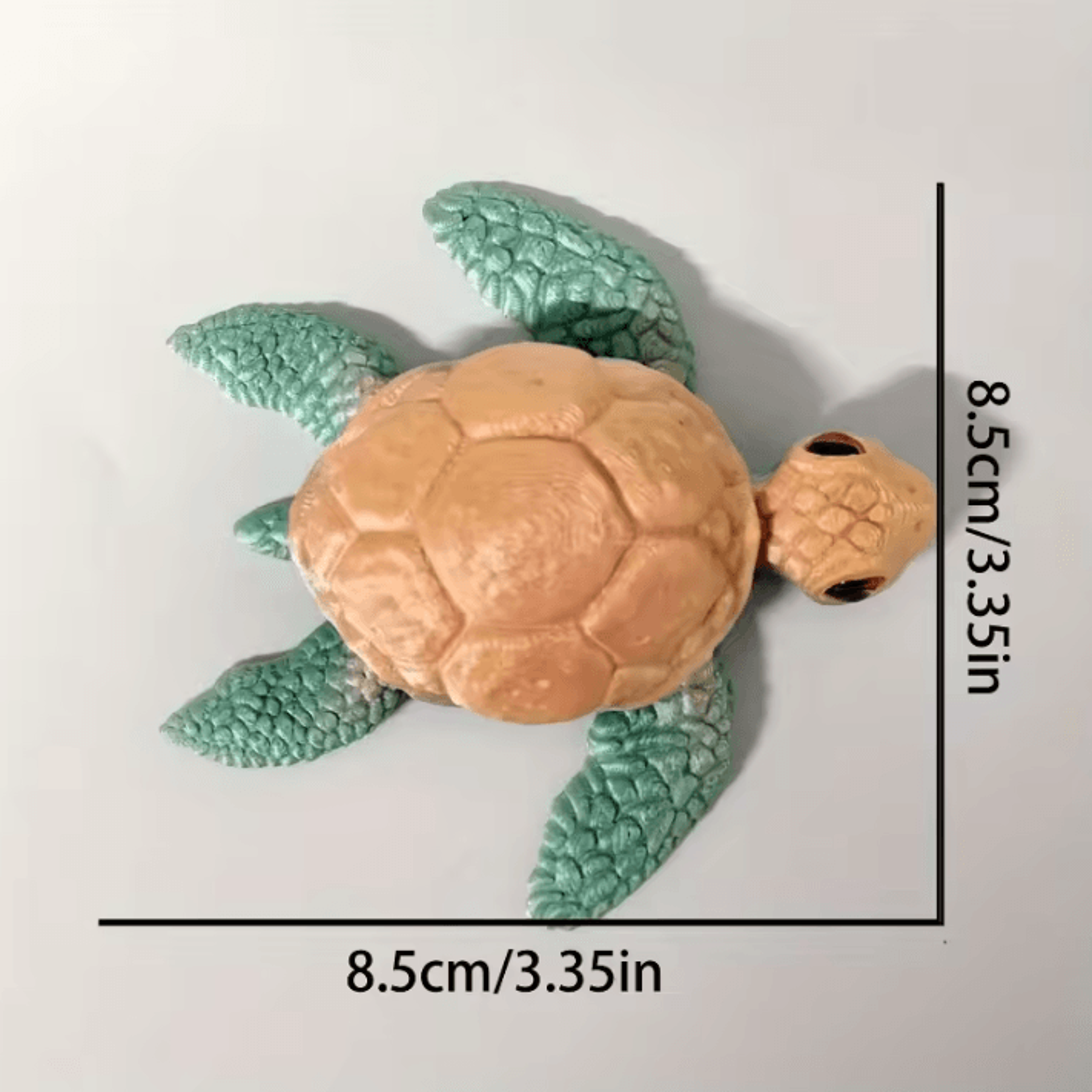Set Of 3D Printed Turtle Figurines With Movable Joint Desk Ornaments Creative Desktop Decorations A