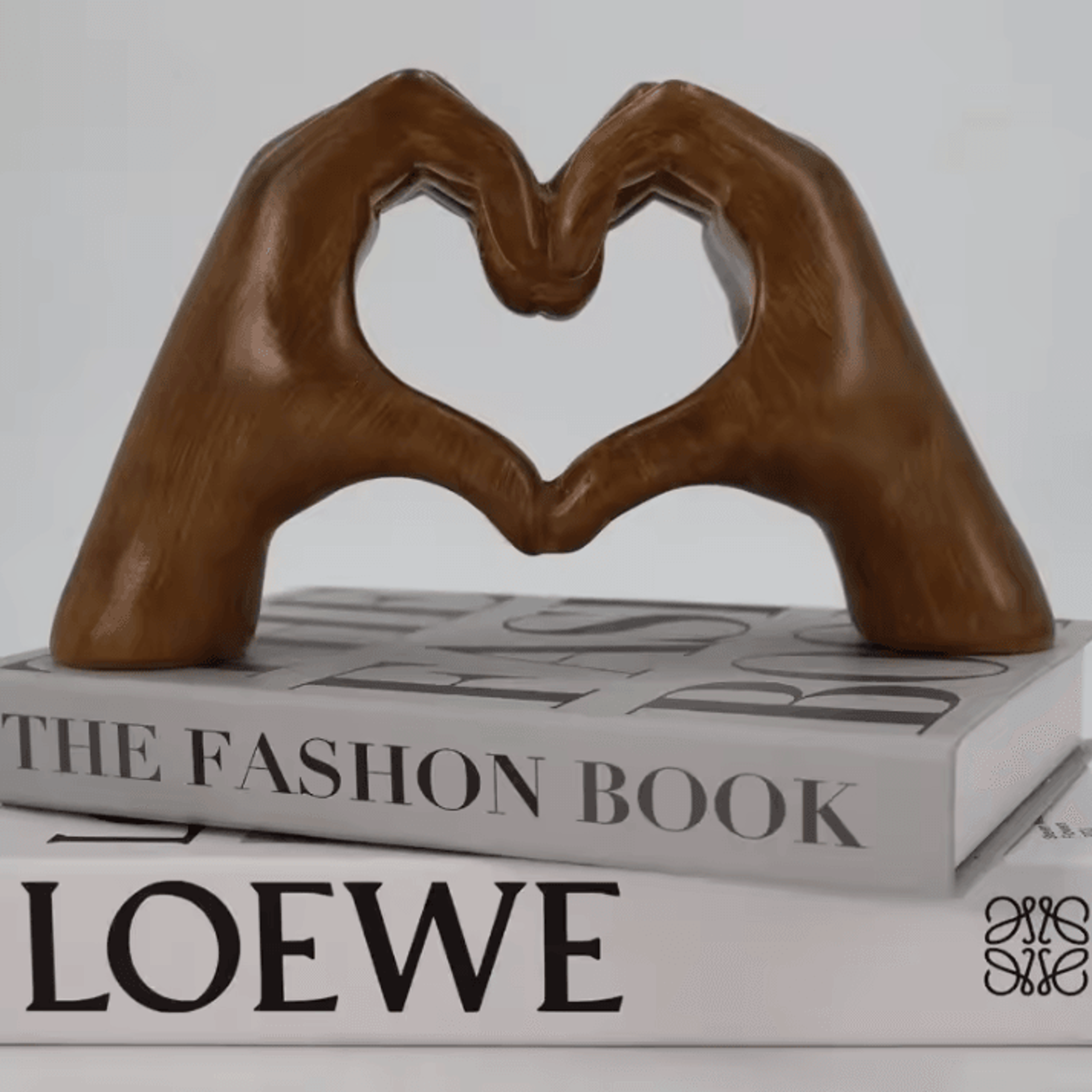Heart Shaped Hand Sculpture  Love Heart Decor Statue Resin Art For Home  Office Decoration 3