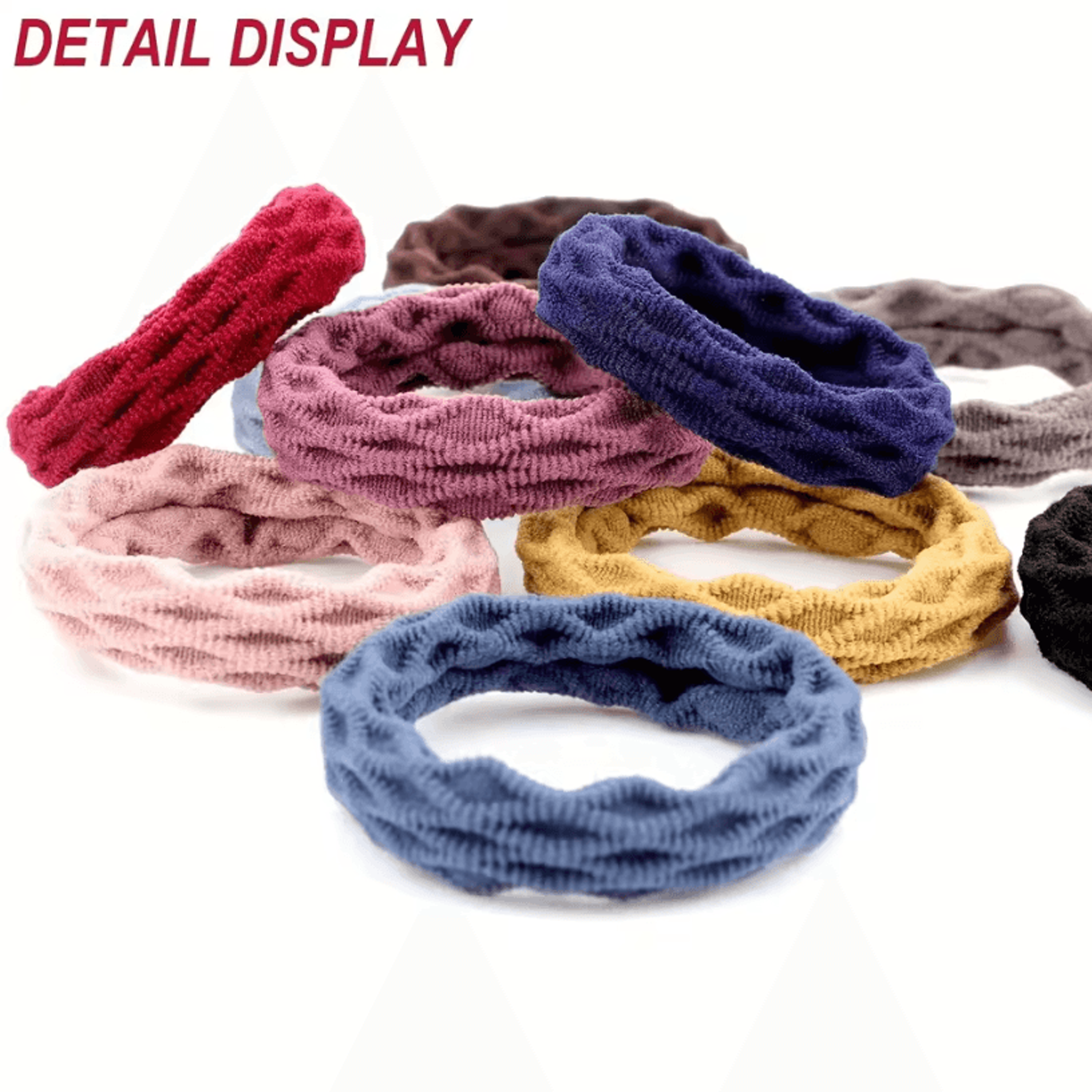 100Pack Elastic Hair Bands Random Color  Basic Hair Ties Scrunchies  Ponytail Holder Bands 1