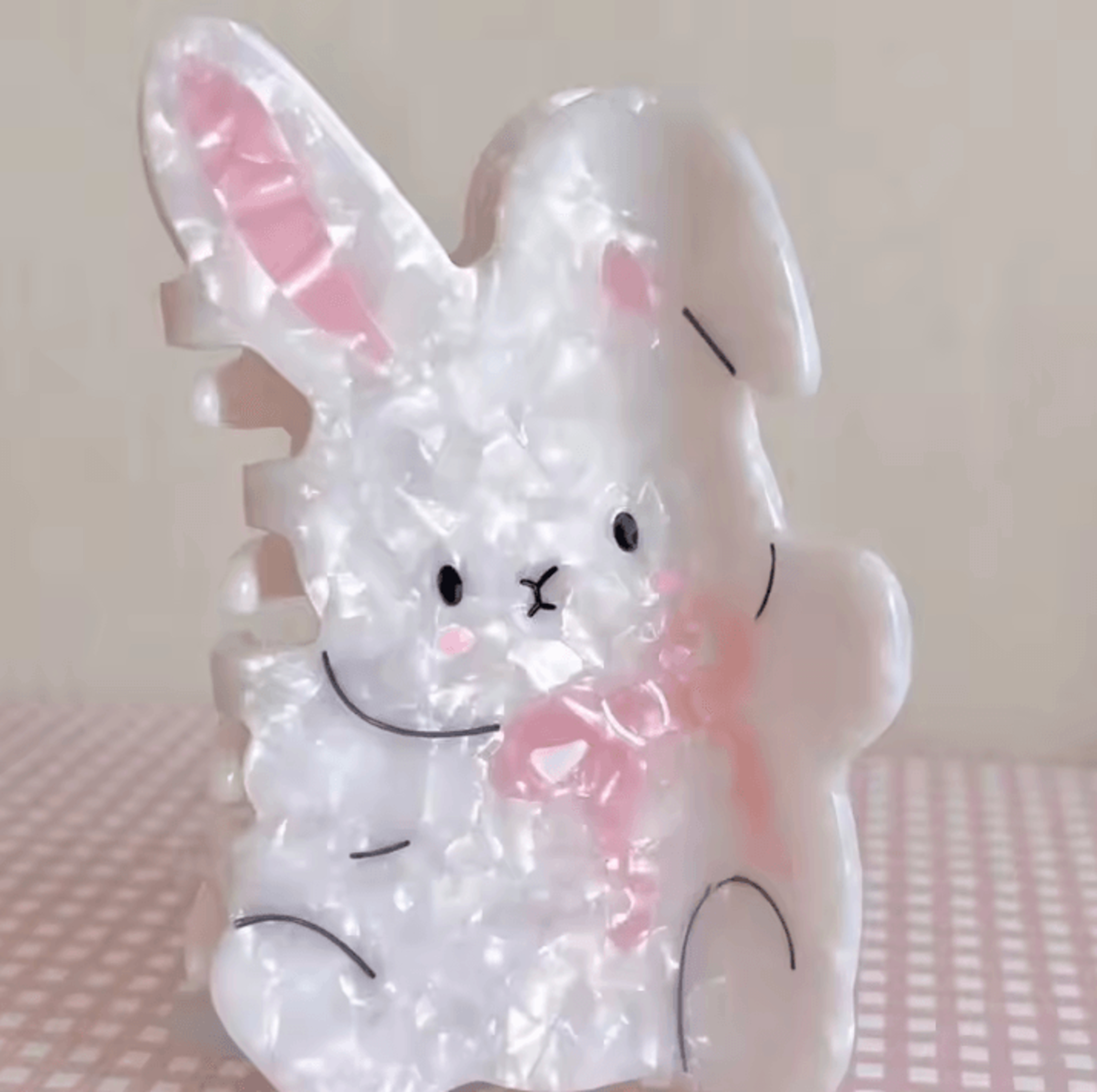 Creative Hair Accessory Little Rabbit Texture Cute Hair Clip  Sweet Ponytail Holder For Women 2