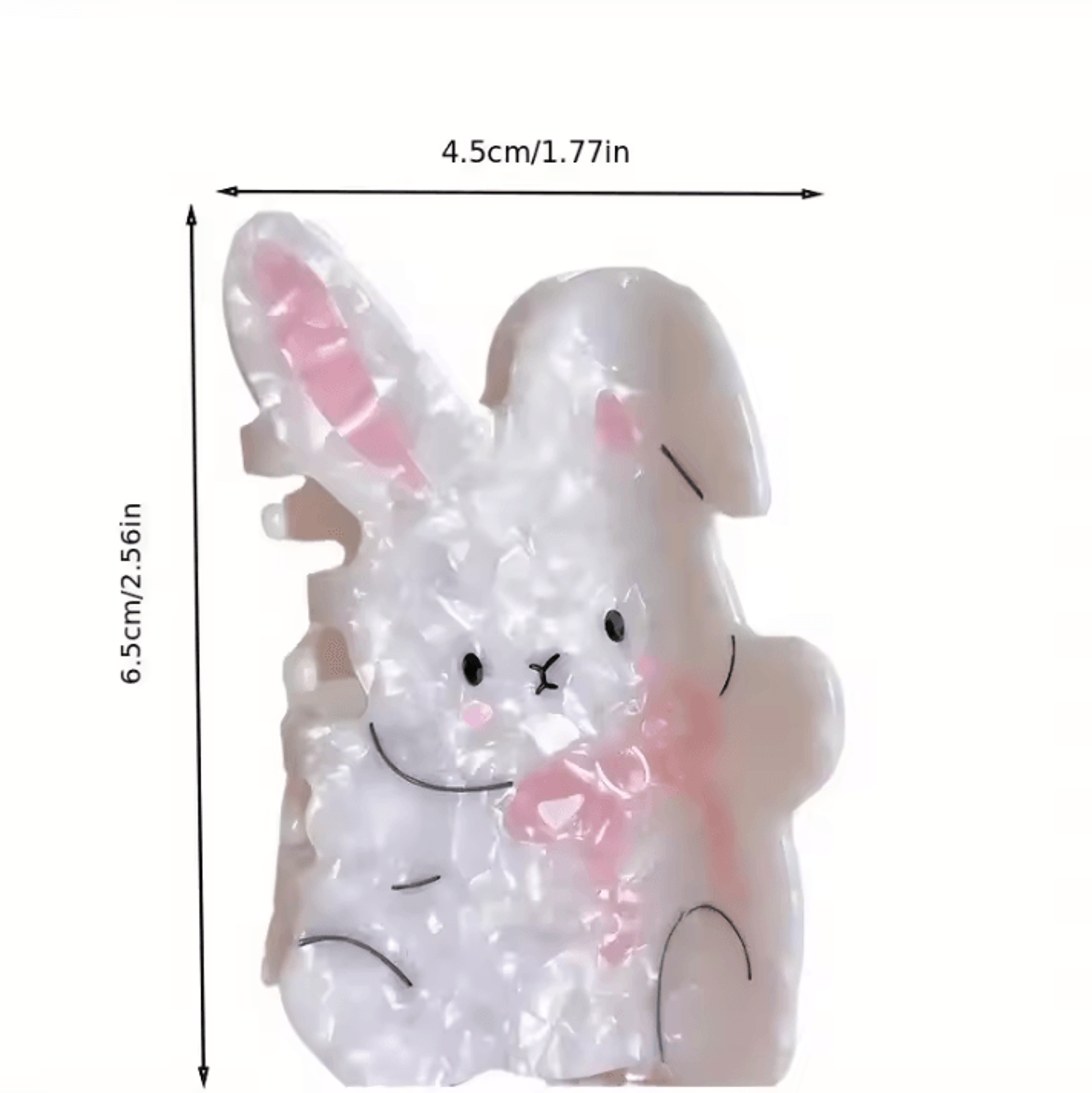 Creative Hair Accessory Little Rabbit Texture Cute Hair Clip  Sweet Ponytail Holder For Women 5