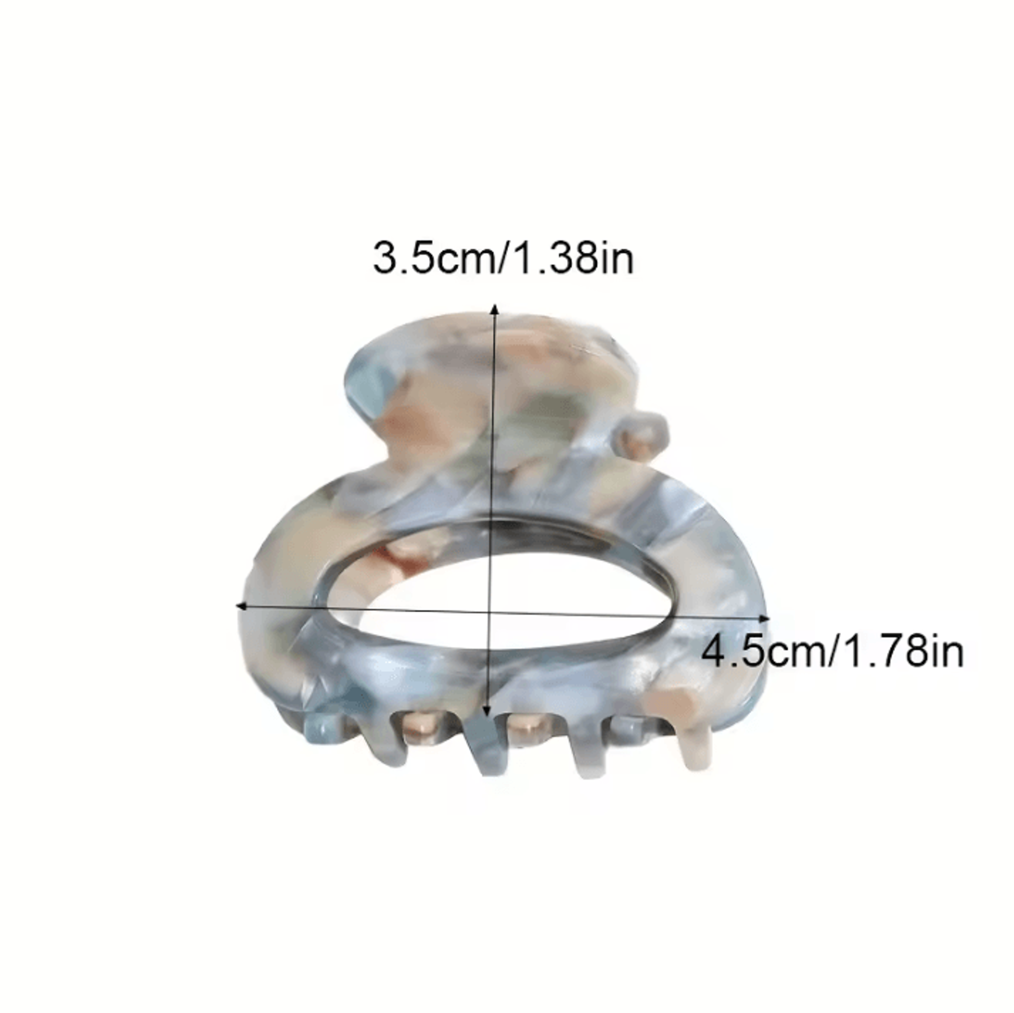 Elegant Oval Hair Claw Clip  Womens Hair Claw With Secure Grip Hair Clip For Sophisticated Style 5