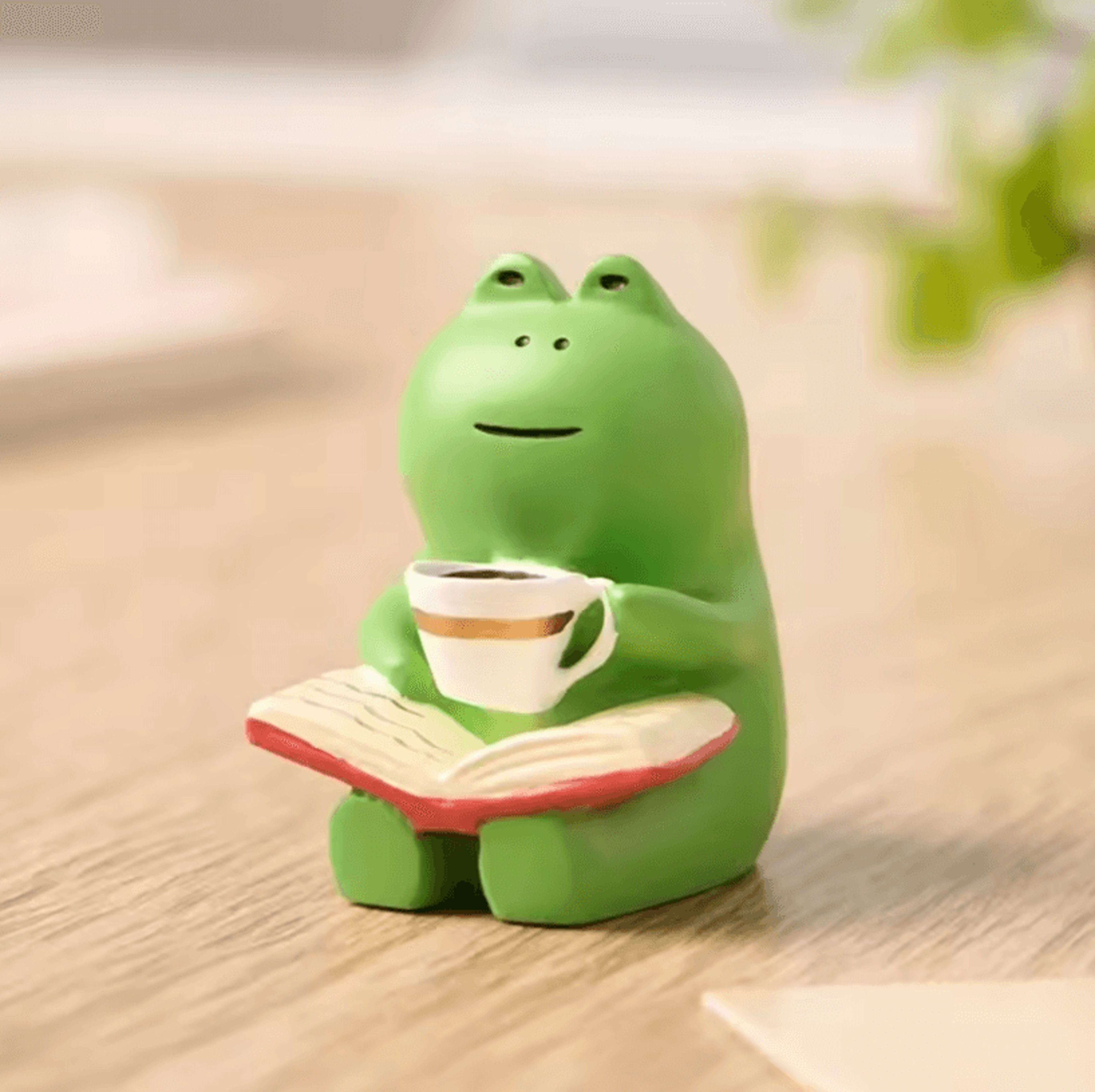 Whimsical Frog Rocking Chair Ornament  Charming Home Decoration Figurine For Kids Room Decor  Indoo 2