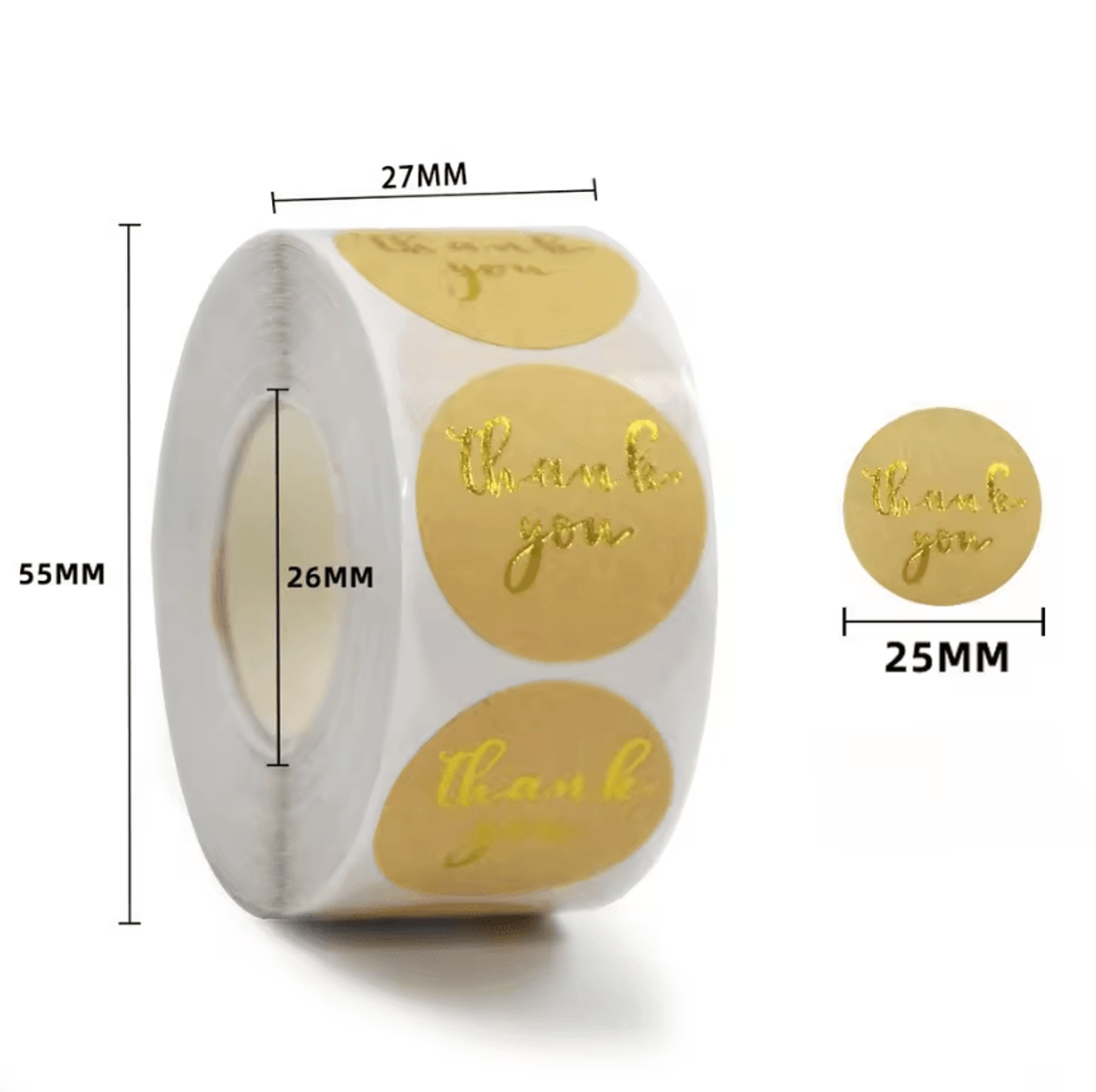 500Pcs Thank You Stickers  Kraft Paper Sticker Rolls With Cute Thank You Seal Labels For Party Favo 7