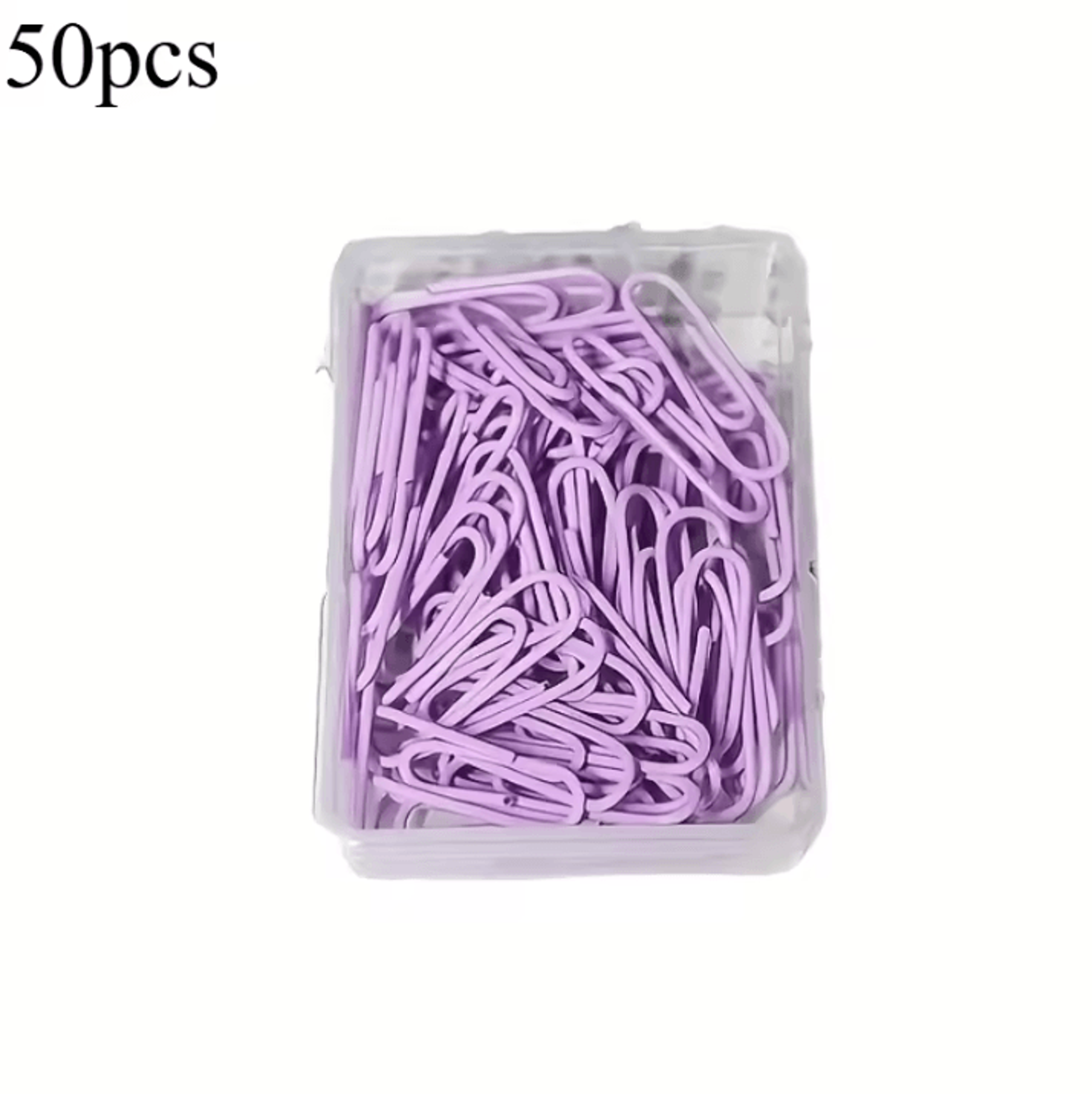 50 Piece Metal Paperclips  Paper Binder Clips And Document Bookmarks For School And Office Supplies 6