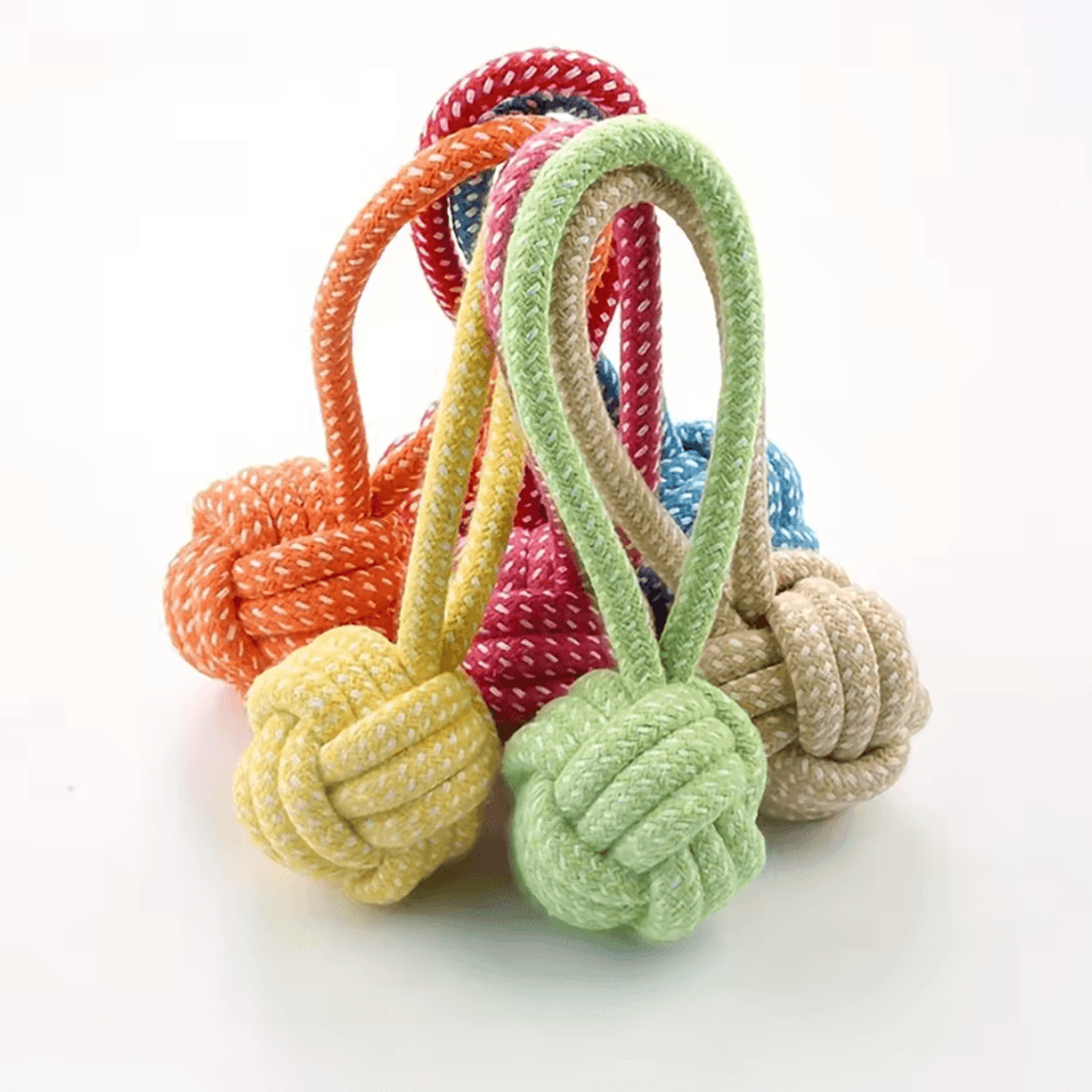 Braided Rope Dog Toy For Interactive Tug Of War And Dental Care Chewing  Small To Medium Breed Pet  1