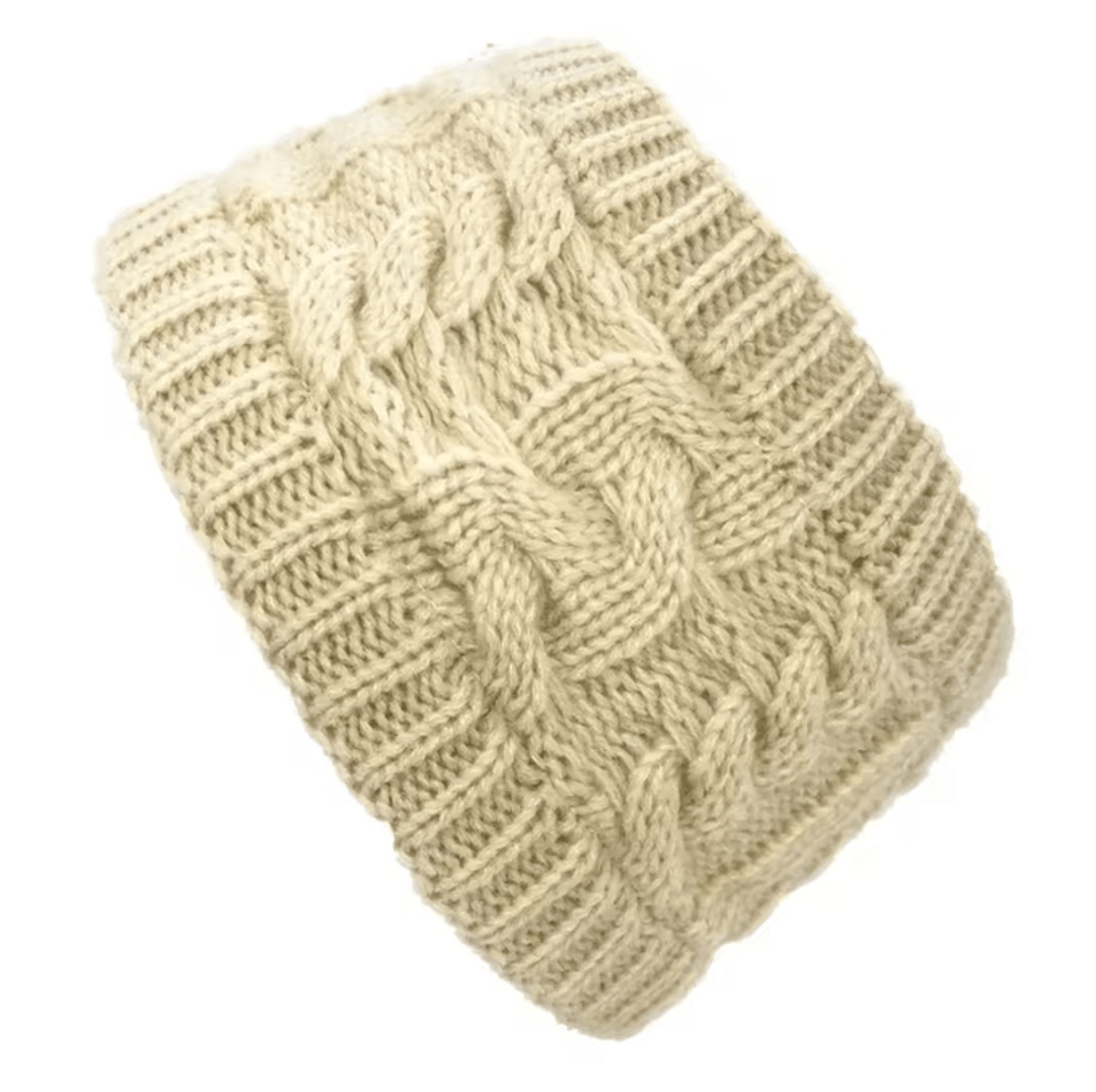 One Size Warm Winter Skullies Beanie Solid Color Knit Wool Hat Fashion Snow Cap For Women 3