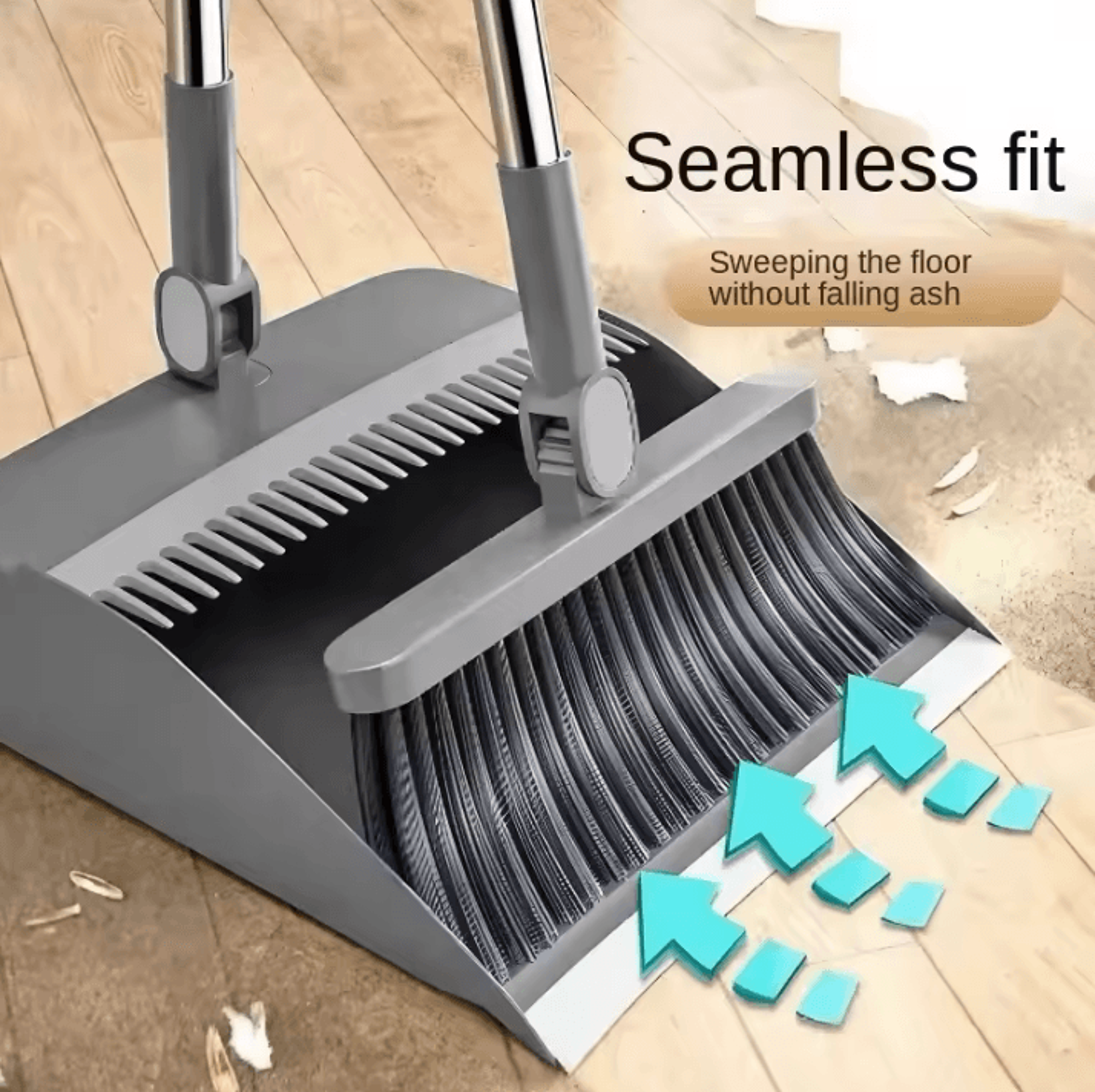 Household Broom And Dustpan Set With Foldable Dustpan And Individual Sweep Brush For Easy Home Clea 7