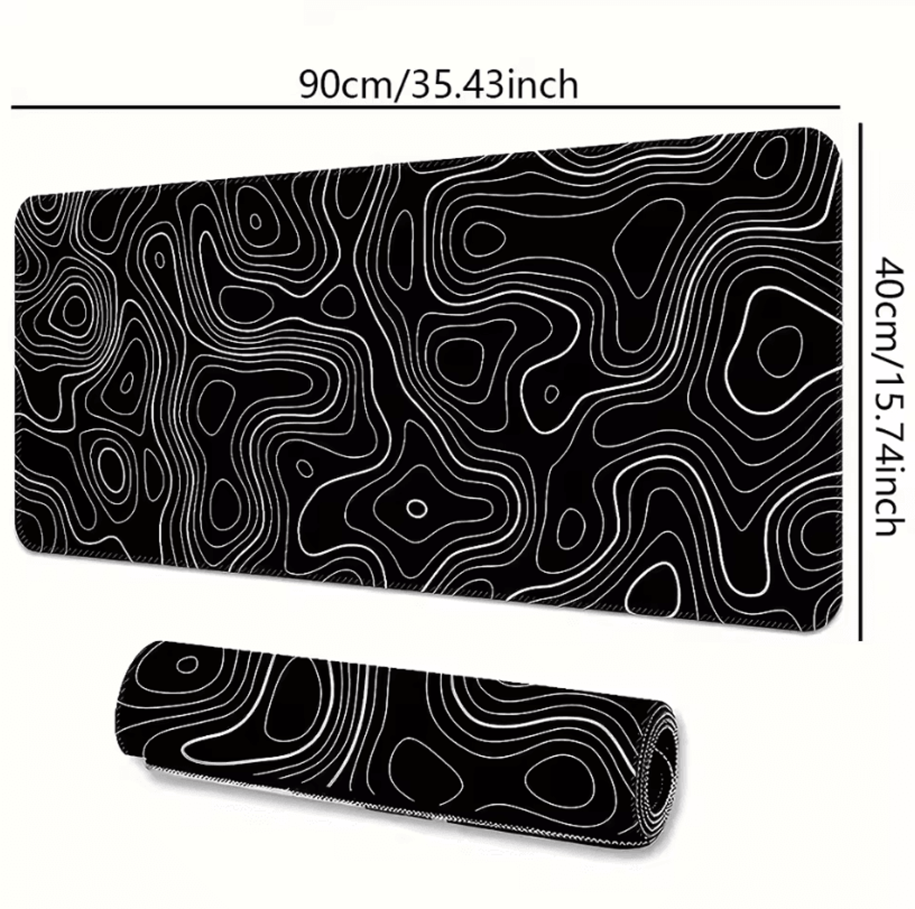Large Extended Gaming Mouse Pad With Stitched Edges And NonSlip Rubber Base For Desk 10