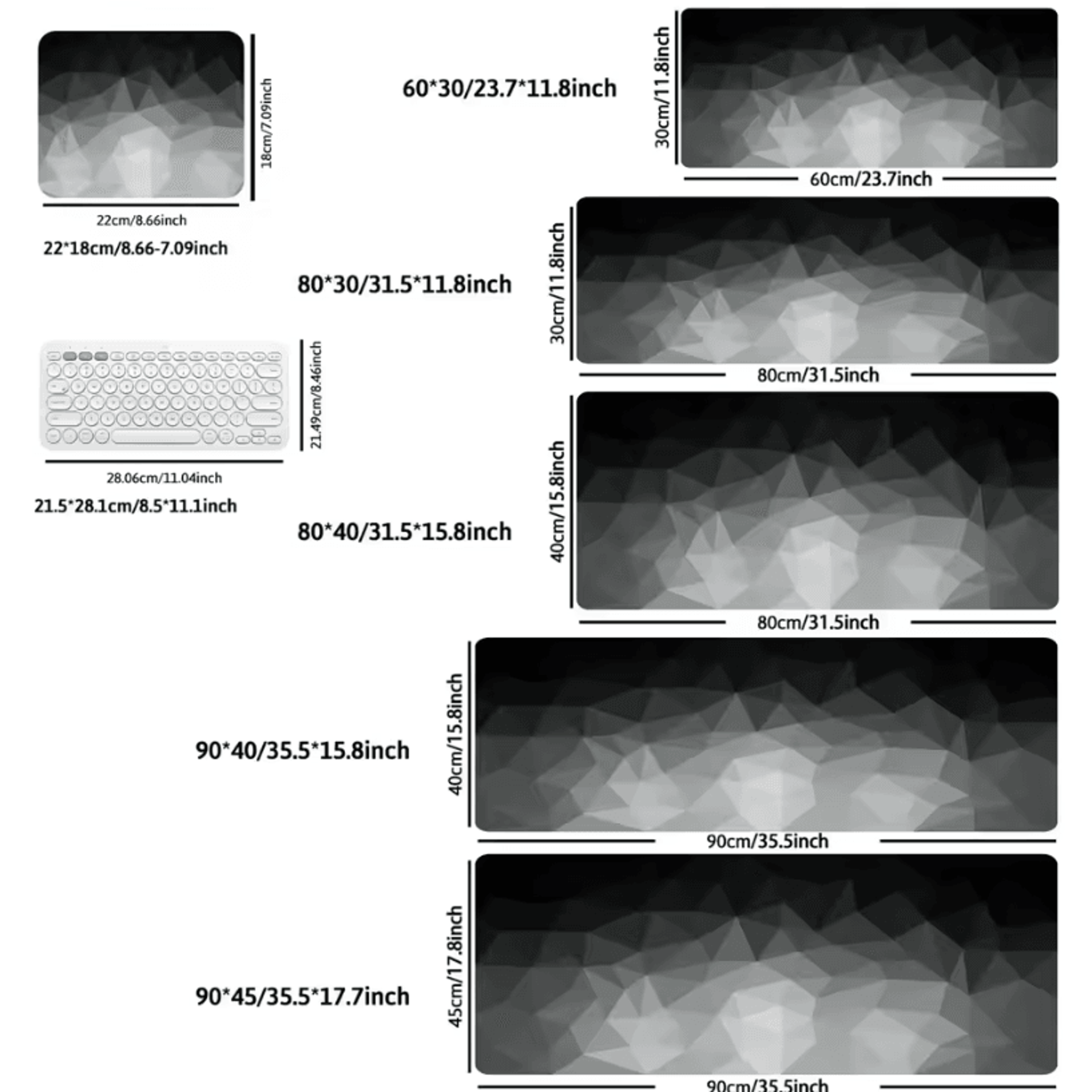 Thick Extended Mouse Pad For Desk With Stitched Edges And NonSlip Rubber Base 5