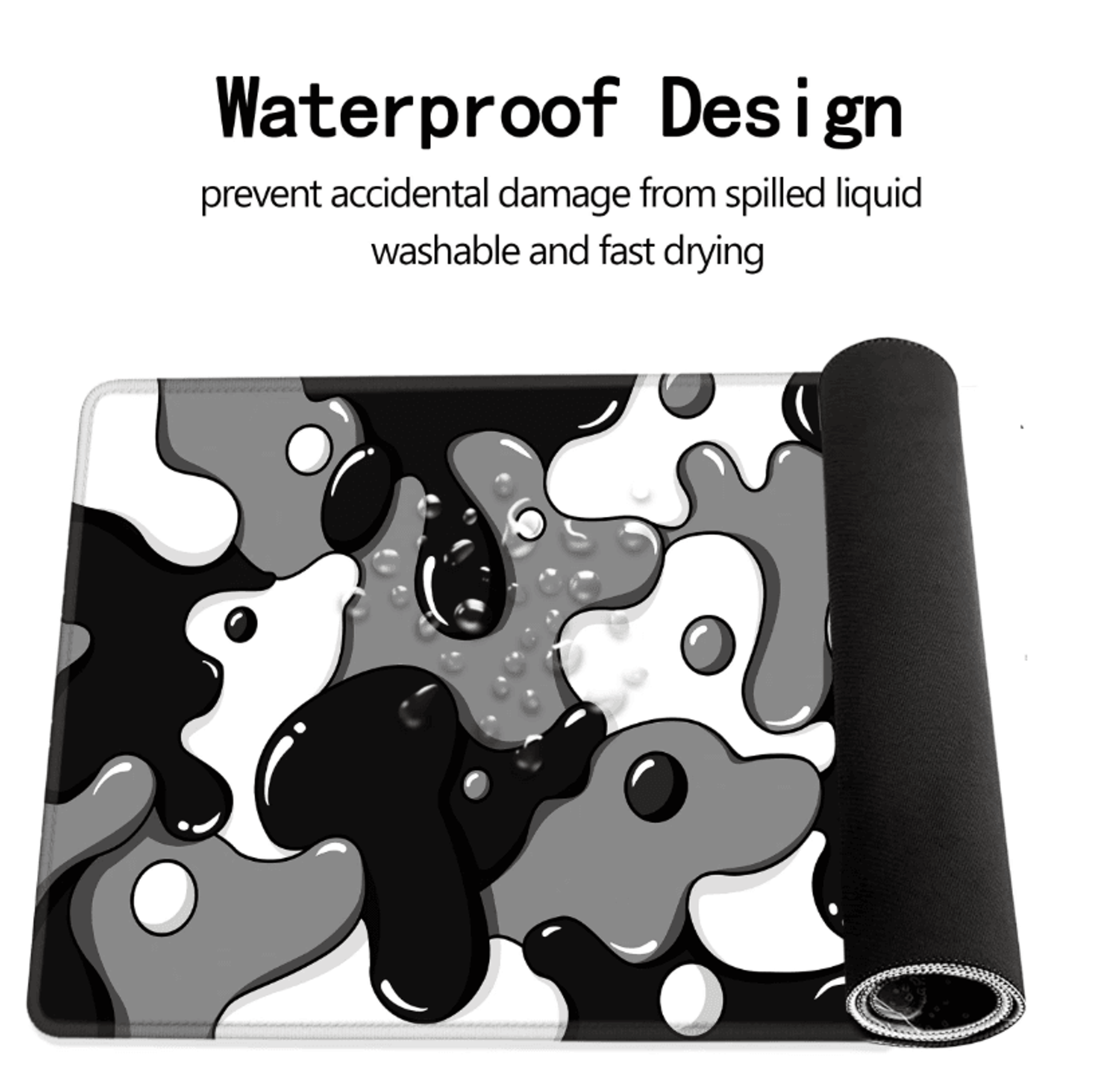 Large Extended Mouse Pad With Stitched Edges And NonSlip Rubber Base For Desk 4