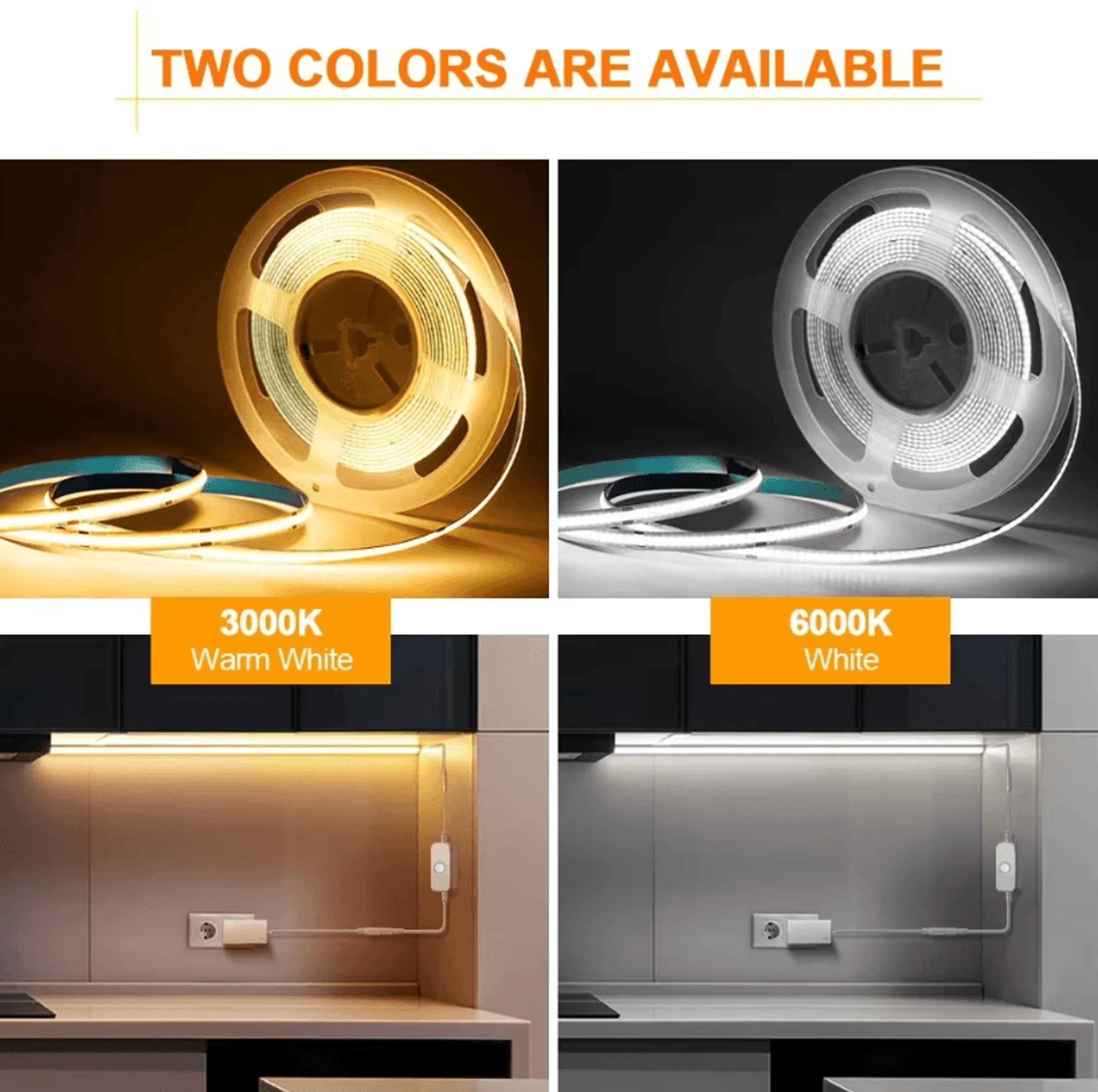 LED COB Light Strip With Touch Dimmer USB Flexible Diode Tape For Indoor Backlight And Wall Decor 5