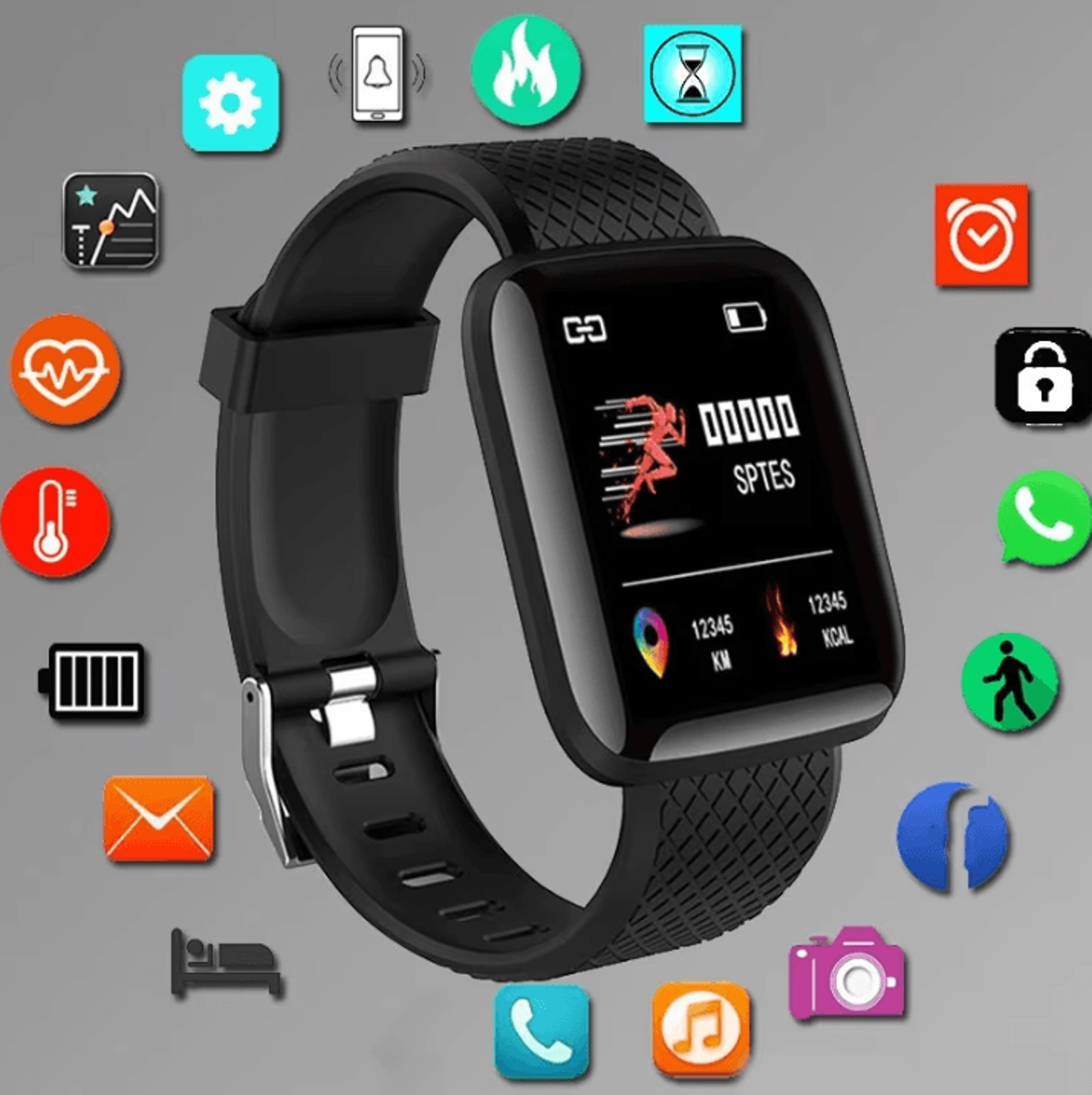 Smartwatch For Men And Women Fitness Tracker With Message Alerts And Health Monitor 0
