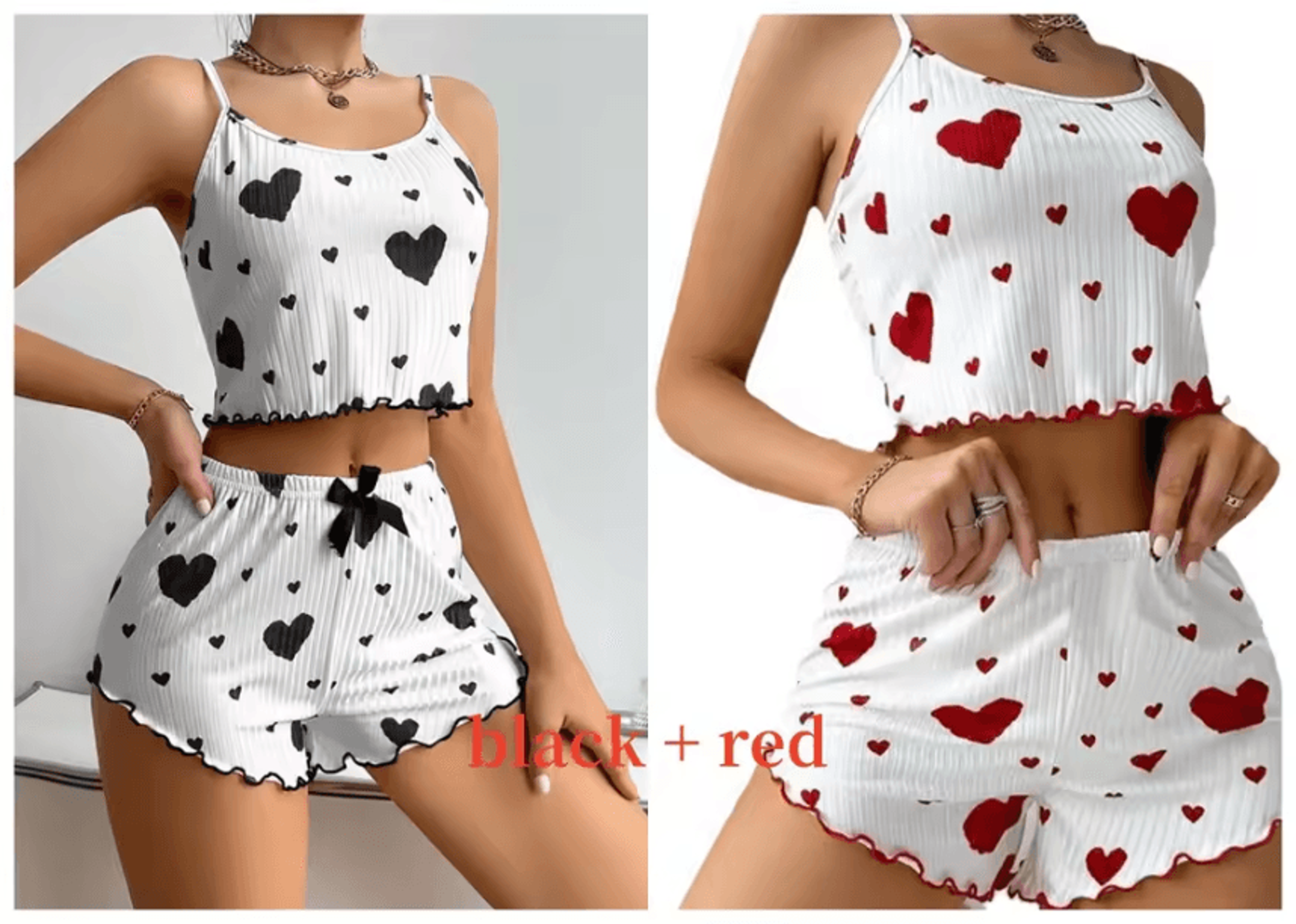 Breathable Womens Pajamas Shorts And Tank Top Set For Sleep And Loungewear 15