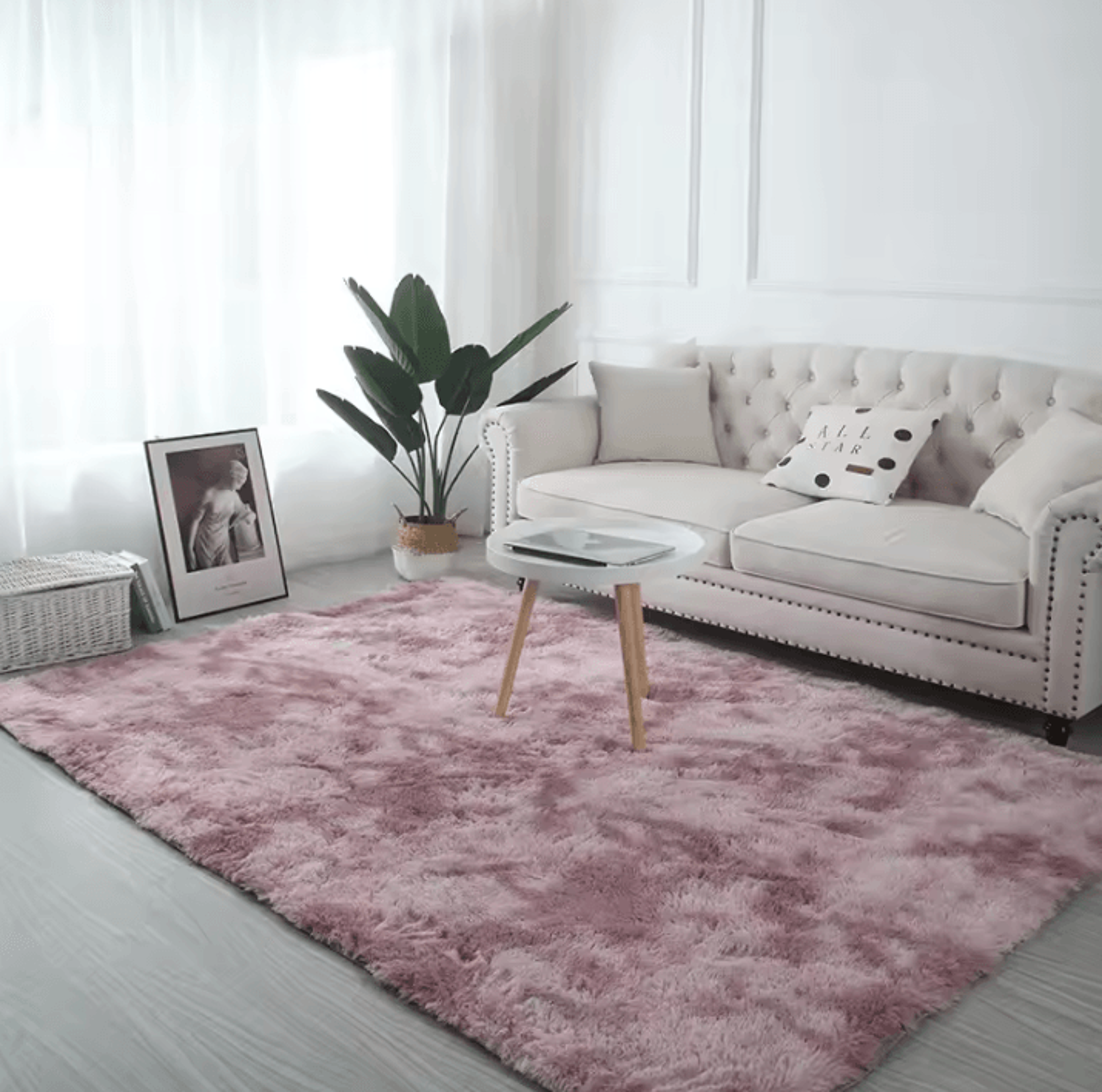 TieDye Plush Rug Soft NonSlip Floor Mat For Living Room Bedroom And Kids 4