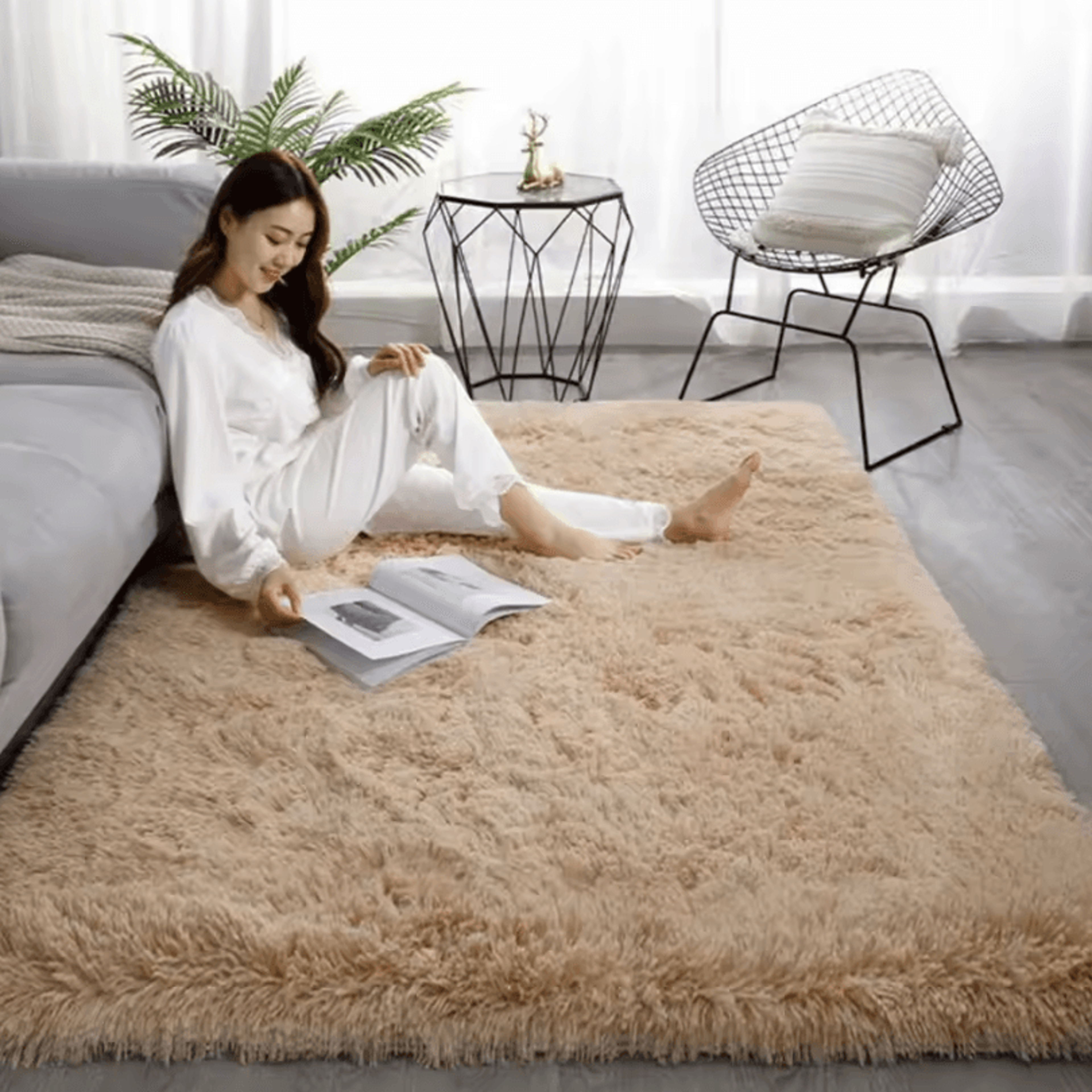 TieDye Plush Rug Soft NonSlip Floor Mat For Living Room Bedroom And Kids 22