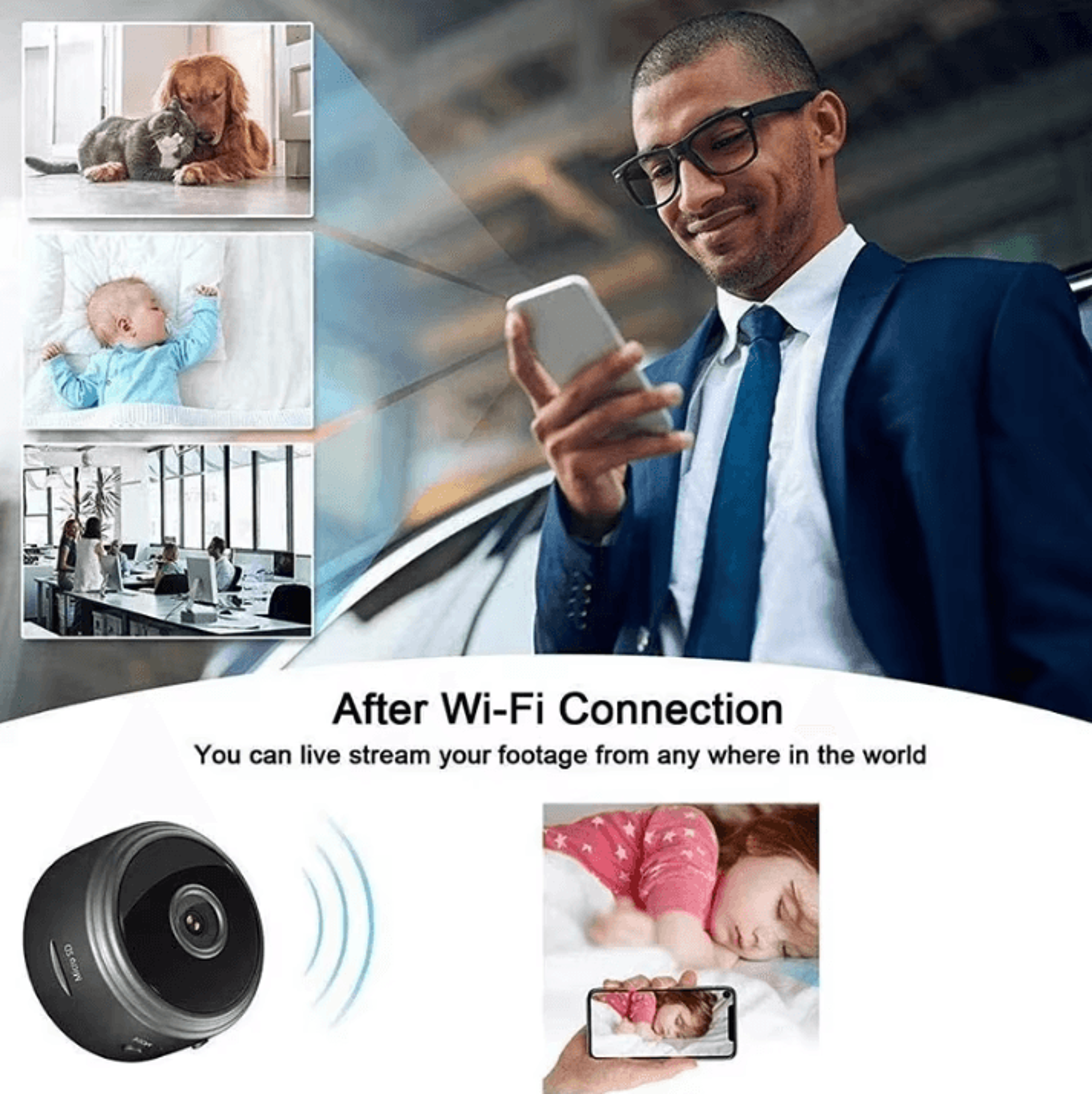 A9 WiFi Mini Security Camera Wireless Home Monitoring Video Recorder For Babies And Pets 5