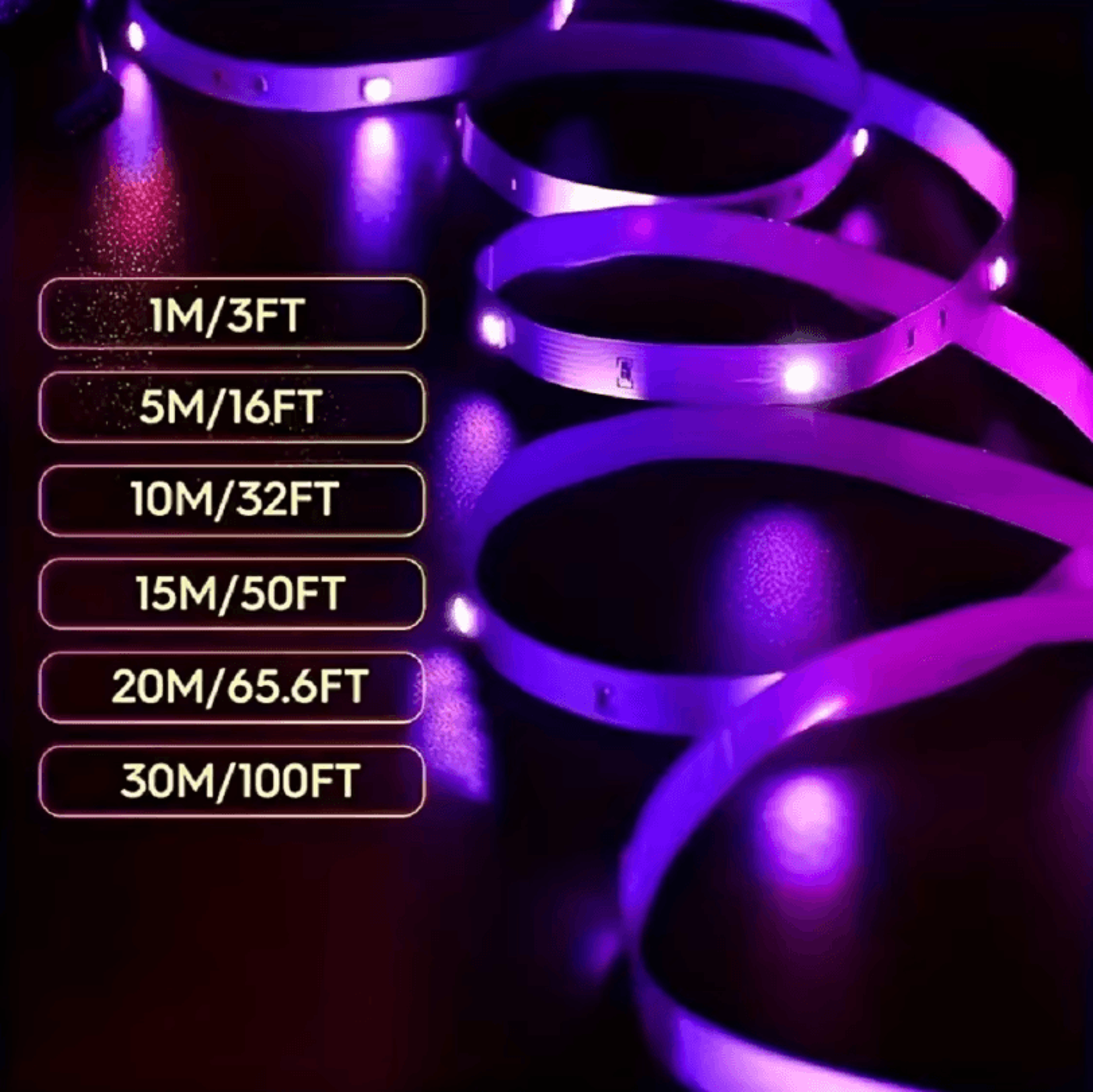 Bluetooth RGB LED Strip Lights 5050 LED Tape For Room TV PC Backlight  10m 15m 20m 30m Options 5