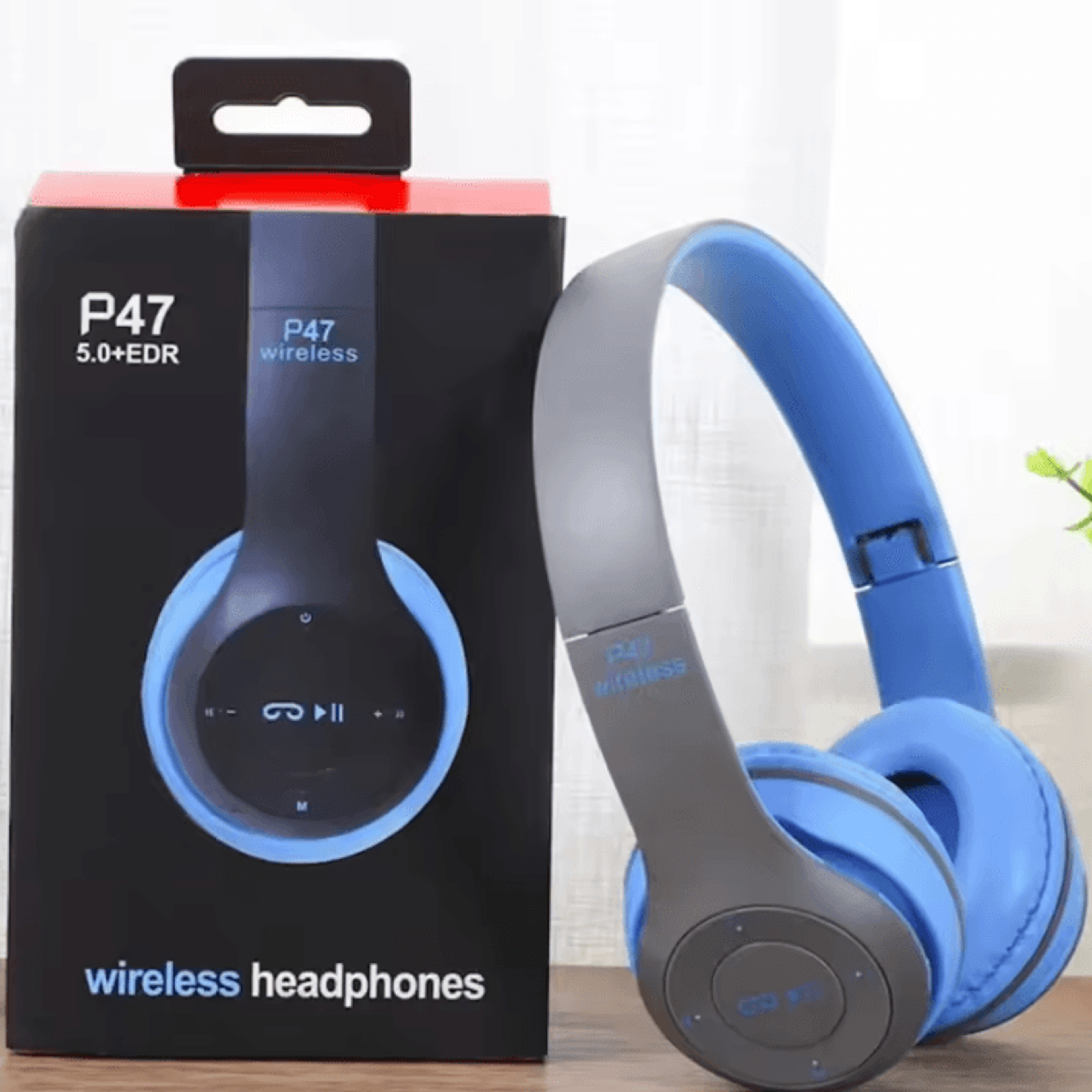 Handsfree Wireless Bluetooth Headphones P47 With Noise Canceling Compatible With IPhone Huawei Sams 8