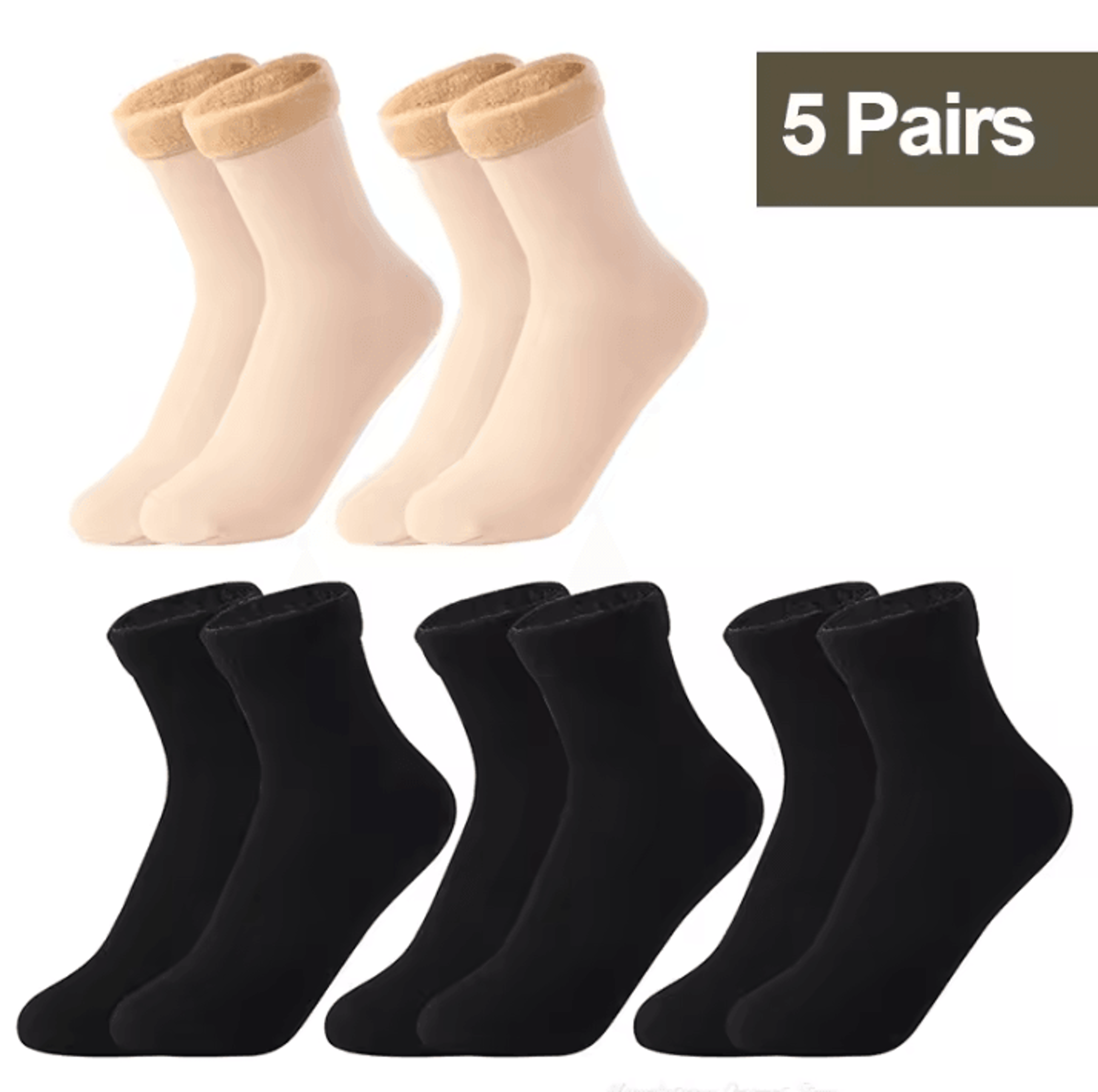 Womens Thermal Socks For Women Winter Warm Fleece Short Cashmere Wool Snow Velvet Floor Socks 18