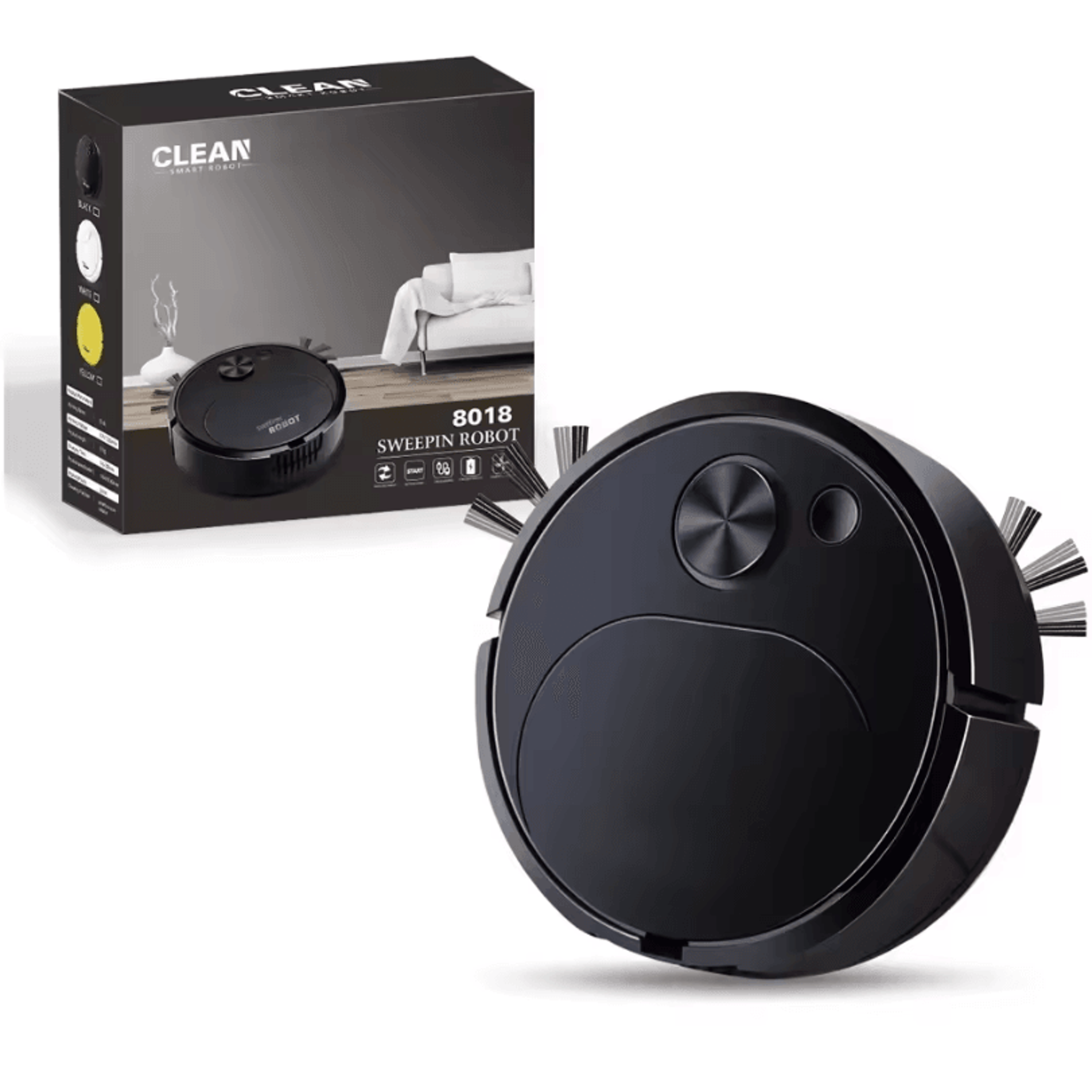 NEW Robot Vacuum Cleaner USB 3in1 Smart Wireless Sweeping And Mopping Floor Cleaner For Home Office 5
