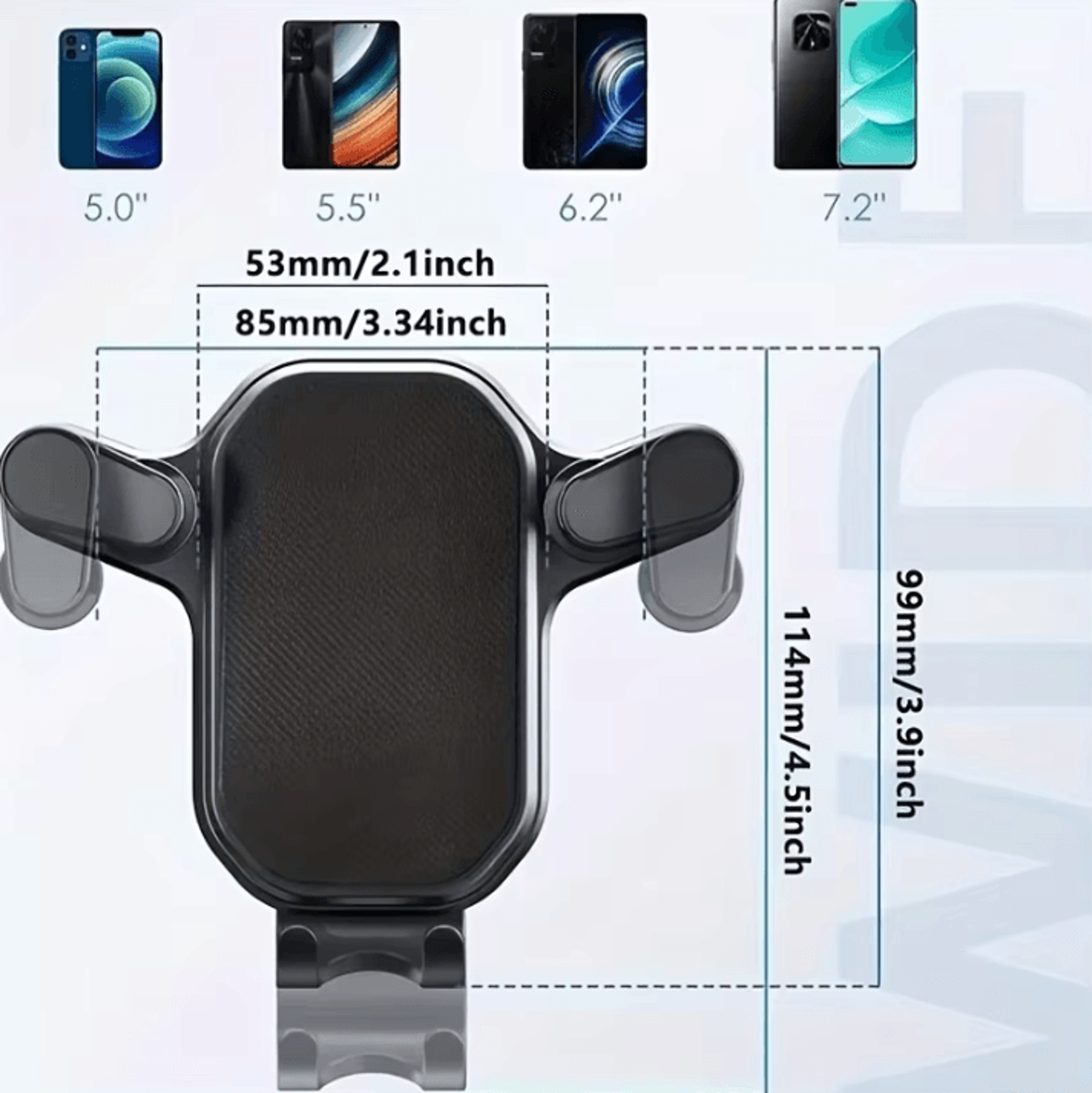 Universal Car Phone Holder  Air Vent Clip Mount Mobile Phone Car Stand For 4767 Inch Smartphones 4