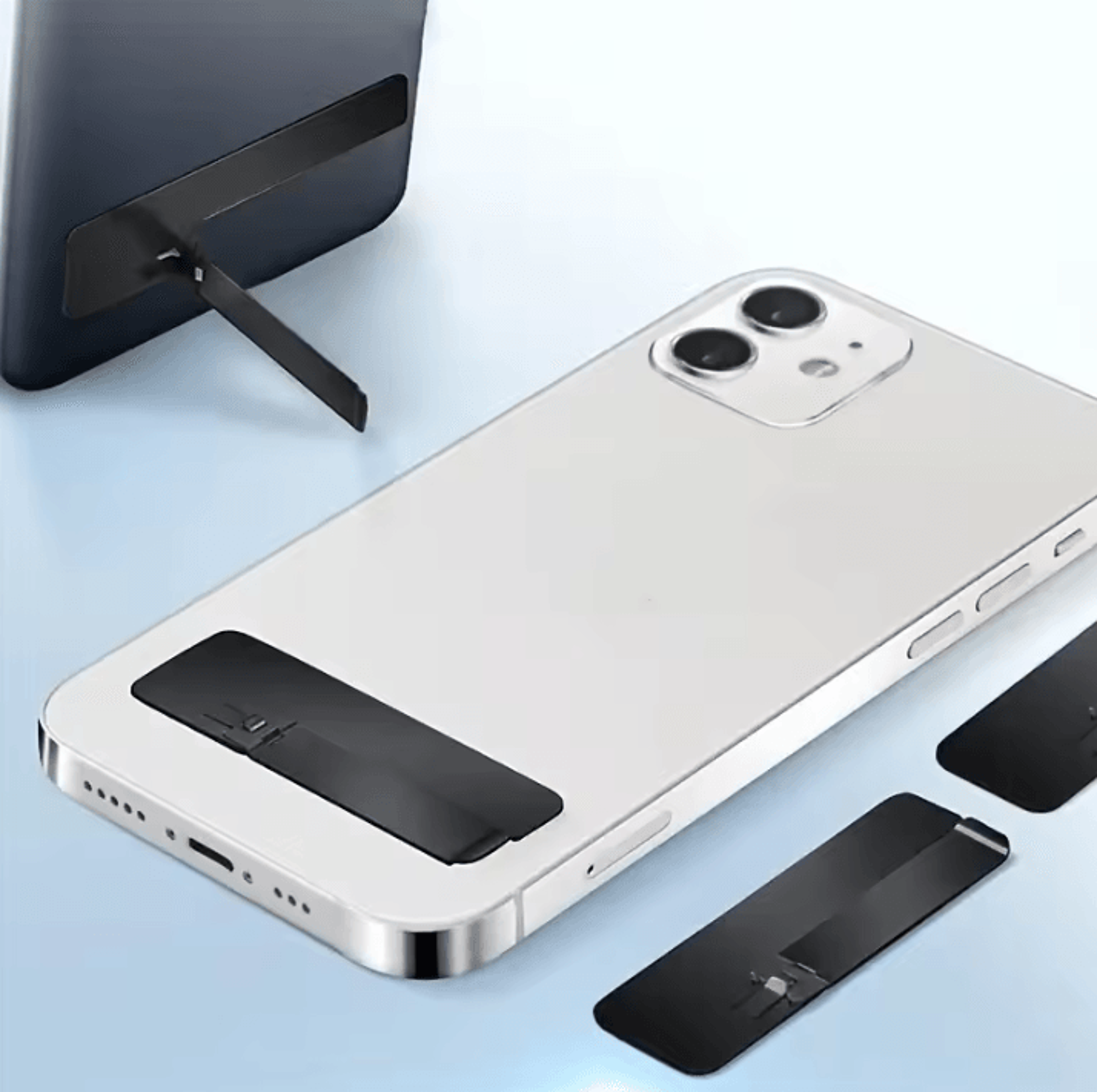 Portable Phone Stand  Foldable Stainless Steel Phone Kickstand Adjustable Universal Smartphone Stan 1