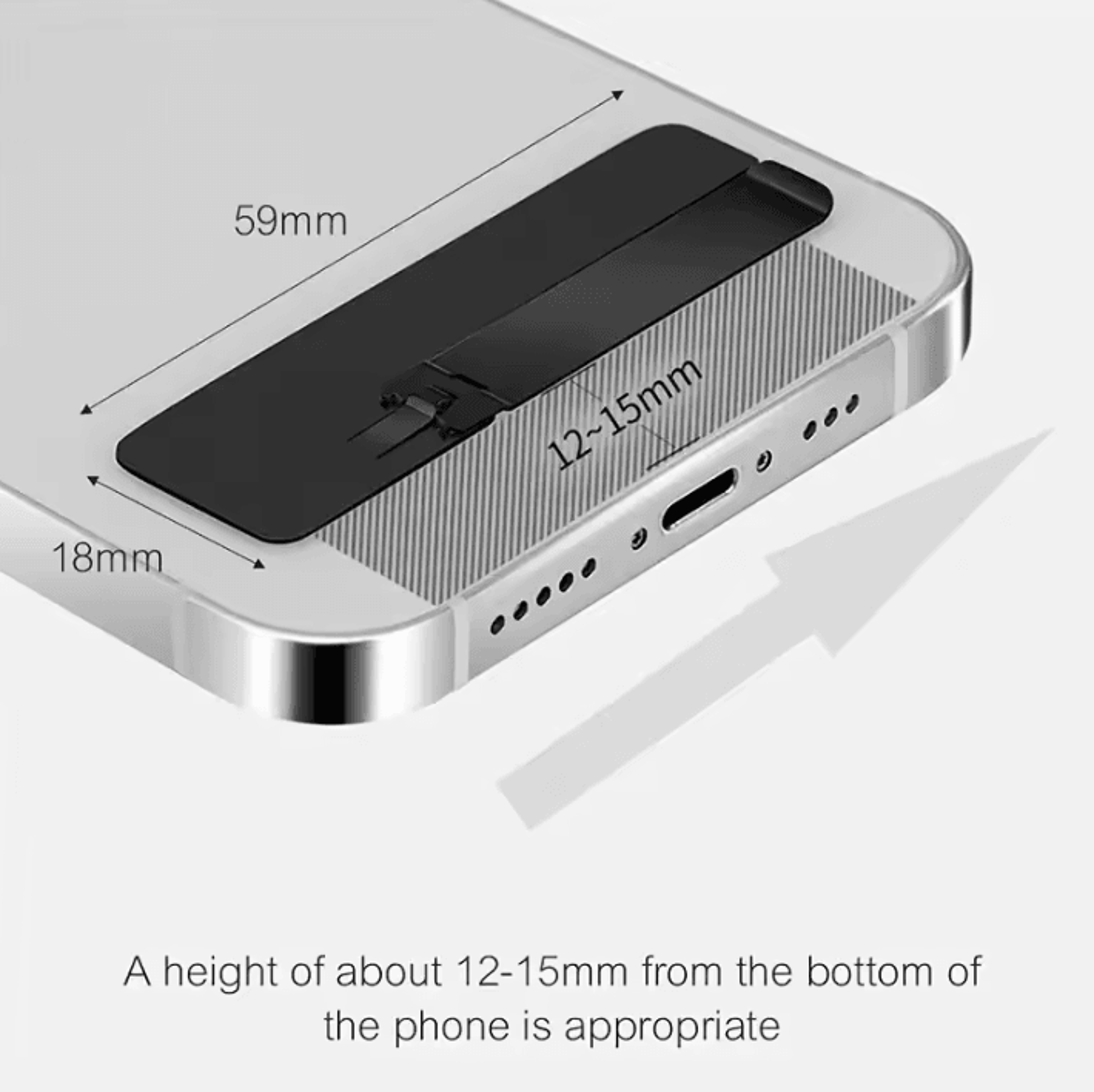 Portable Phone Stand  Foldable Stainless Steel Phone Kickstand Adjustable Universal Smartphone Stan 3