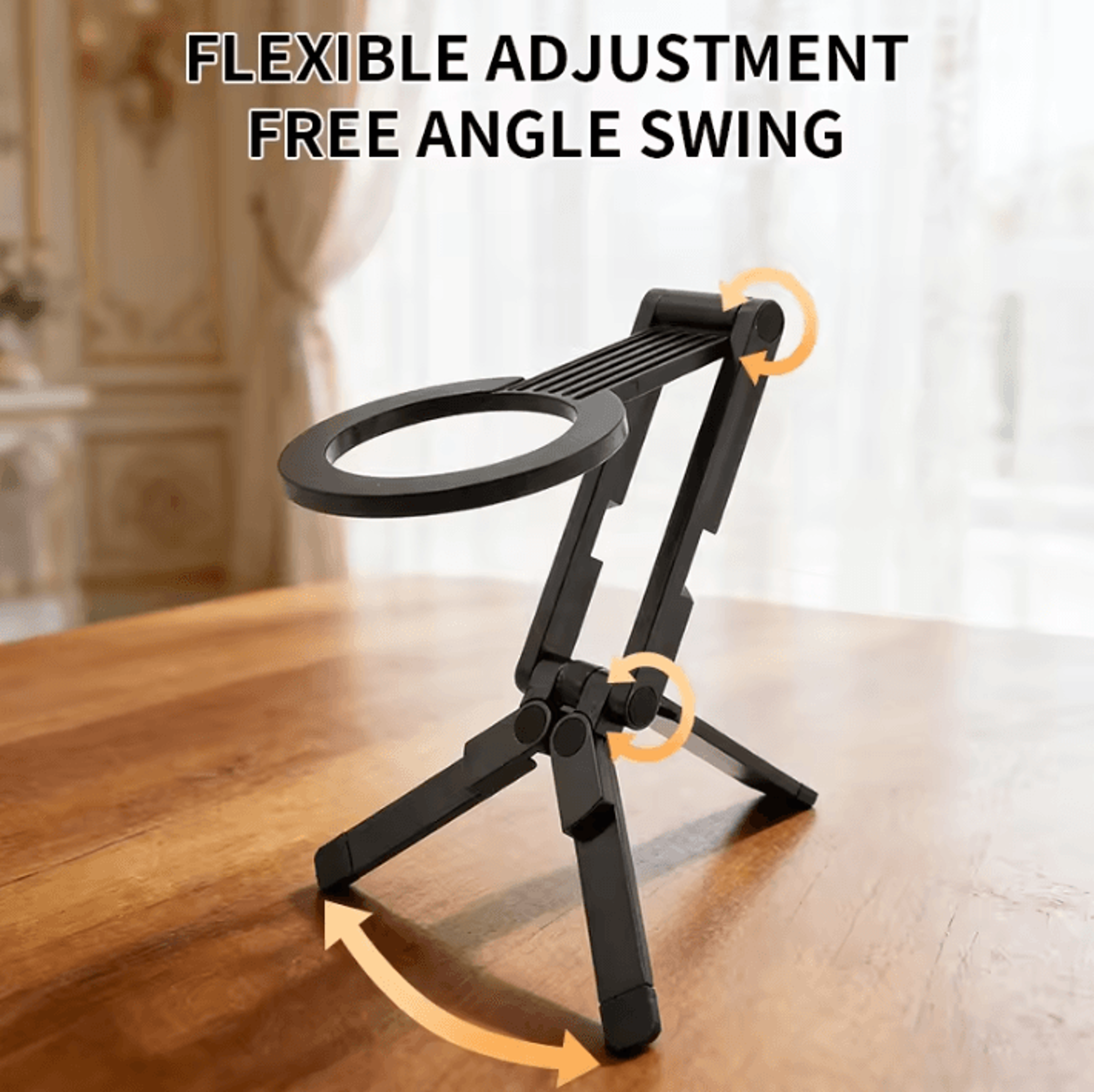 Foldable Portable Magnetic Phone Stand  Universal Foldable Tripod Phone Mount For MagSafe IPhone  A 3
