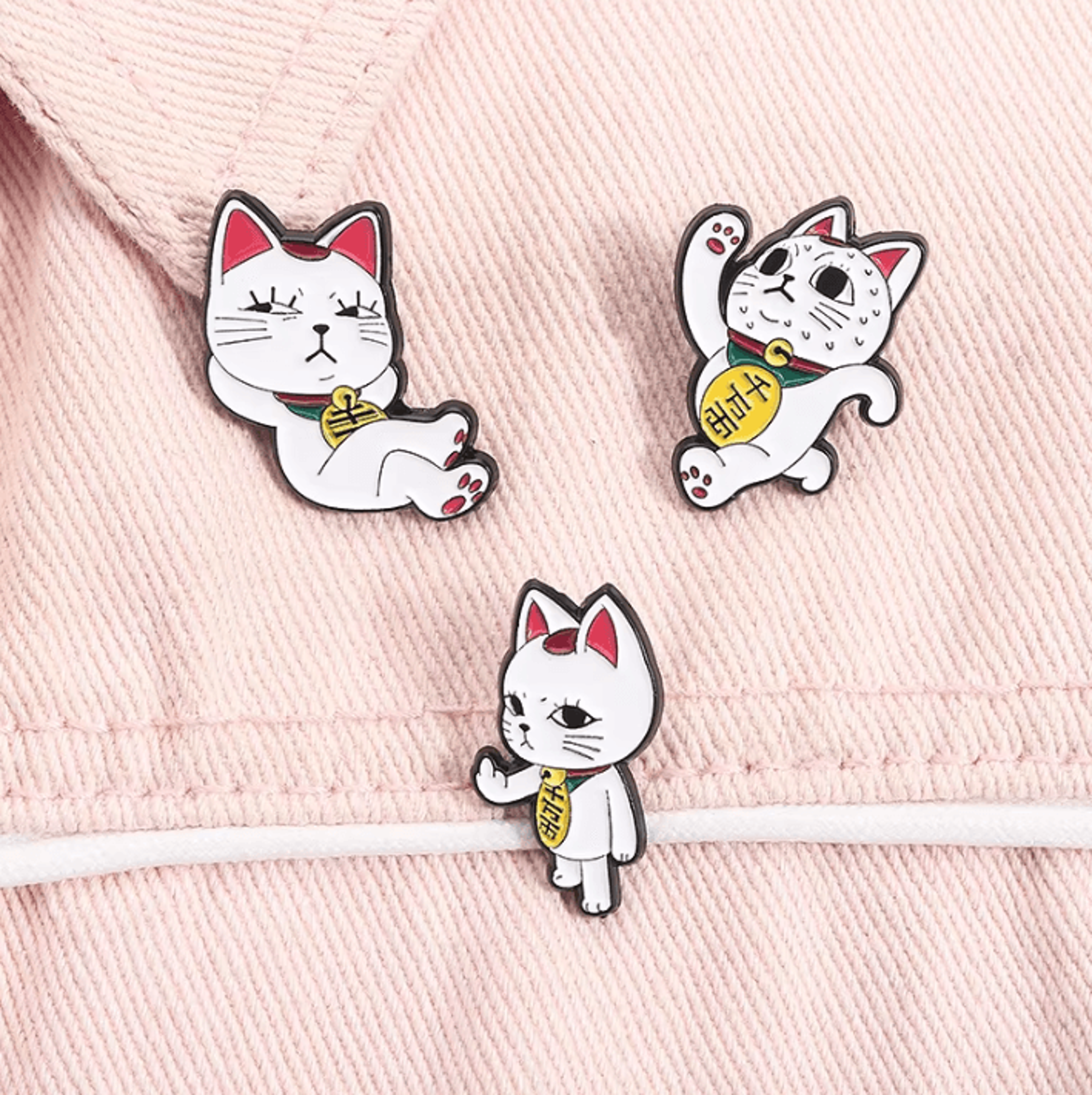 2Pcs Turbo Granny Cat Cartoon Enamel Pins  Funny Anime Cat Brooch And Lapel Badge Gift 4