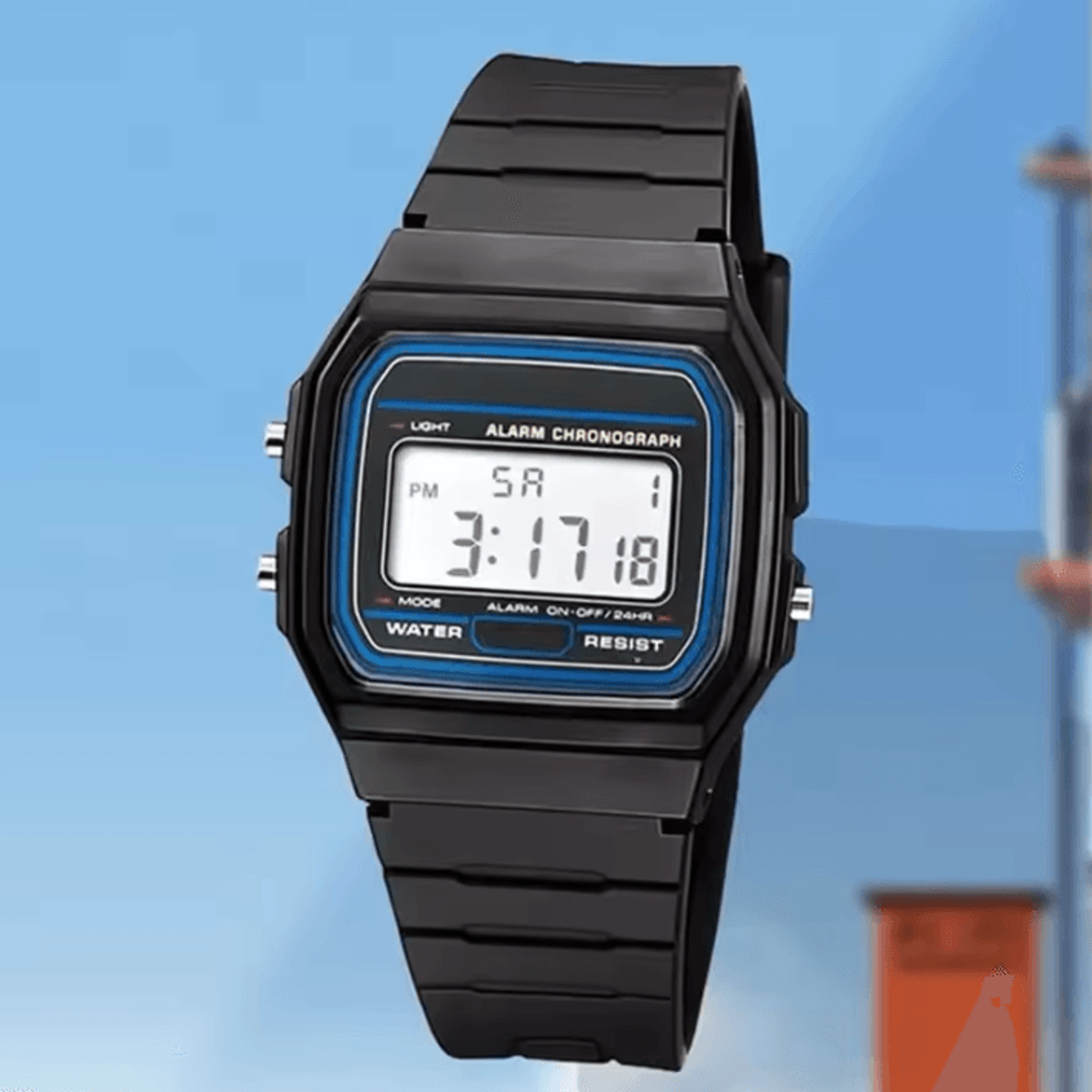 Simple Carre LED Sport Watch  Casual Digital Silicone Mens Watch With Electronic Display 2