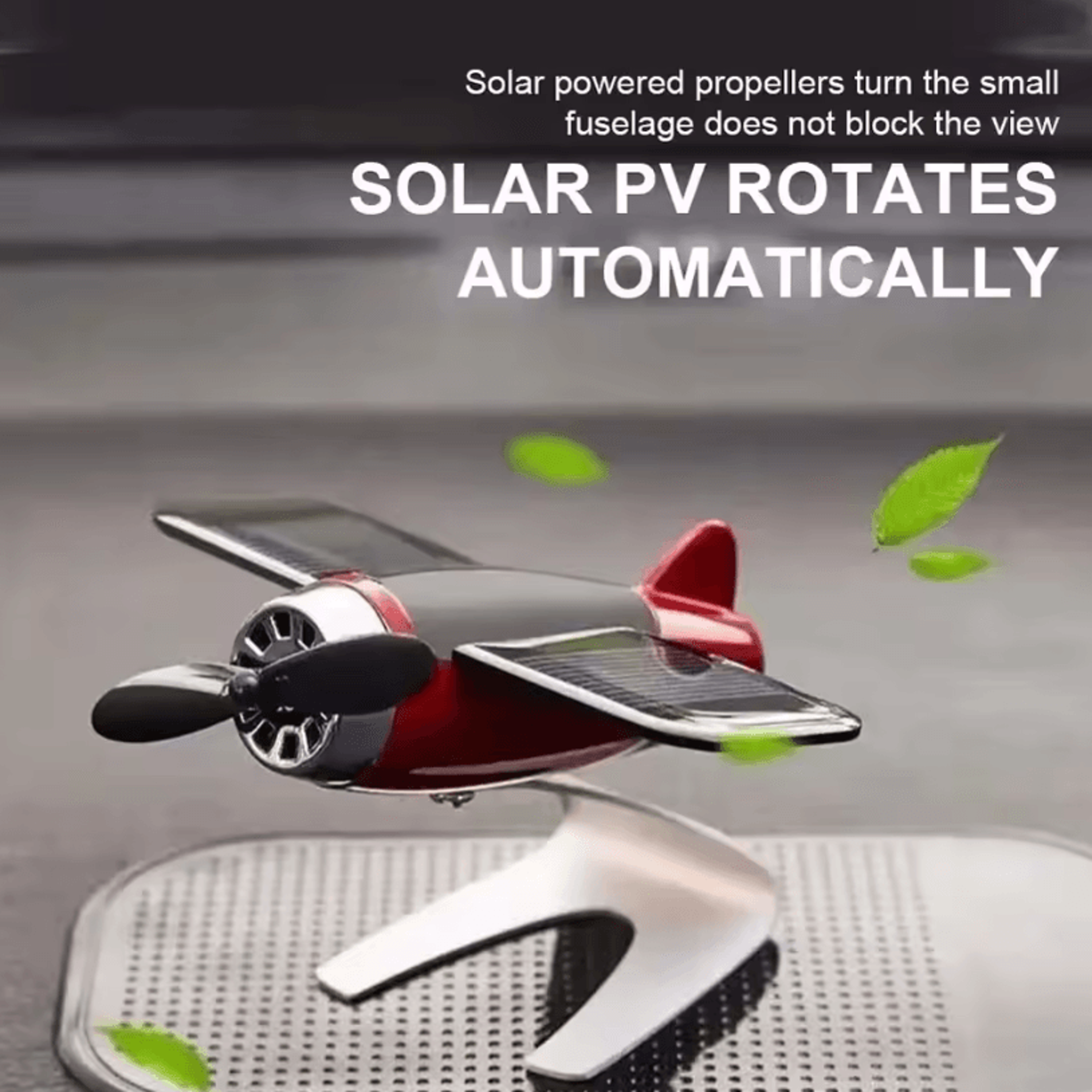 Solar Airplane Car Decoration Creative Interior Ornament  Fun Desktop Accessory Gift For Car Enthus 6