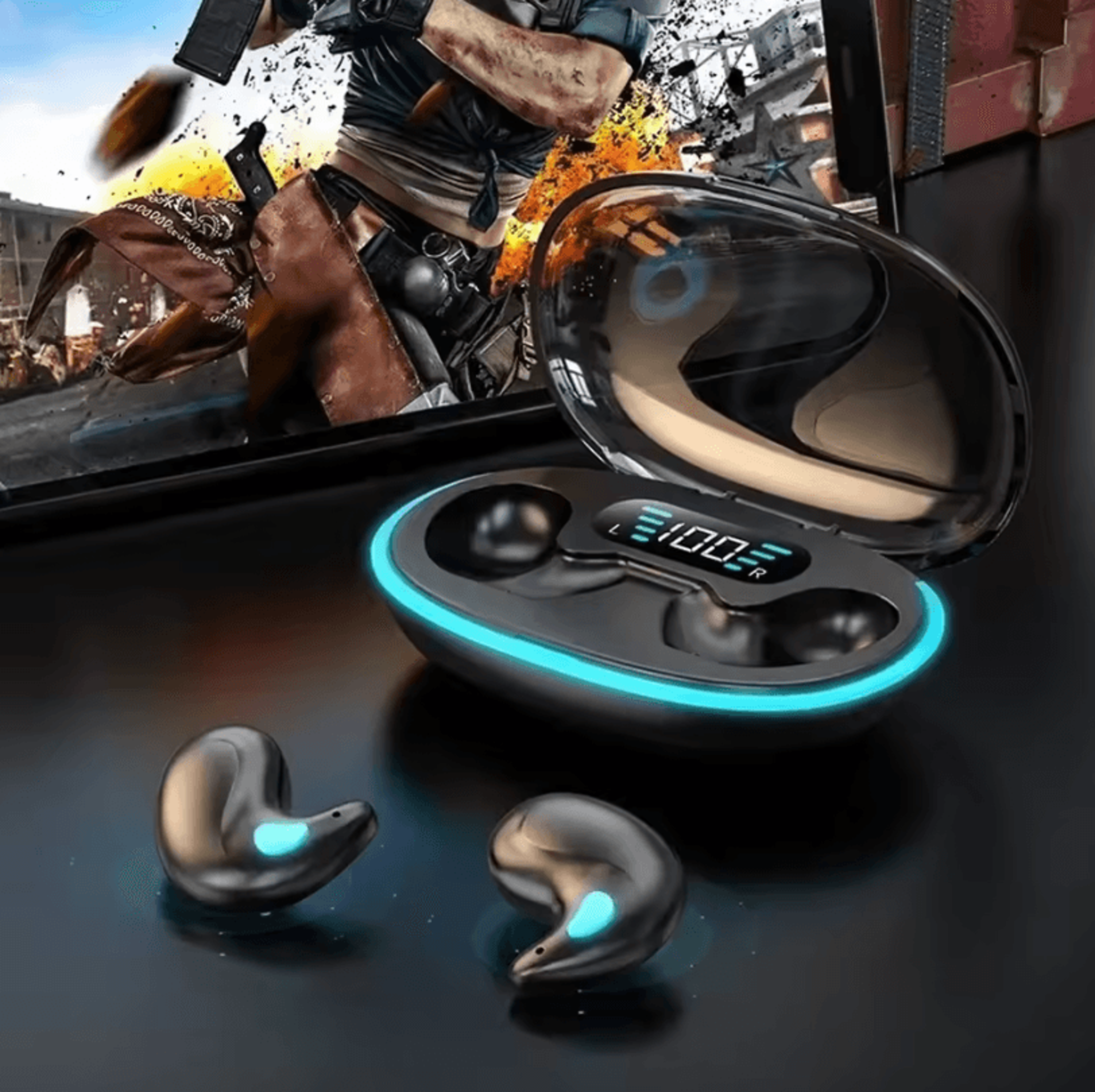 X55 Wireless Bluetooth Earbuds  Waterproof TWS Stereo Headphones With Mic For Phones 2