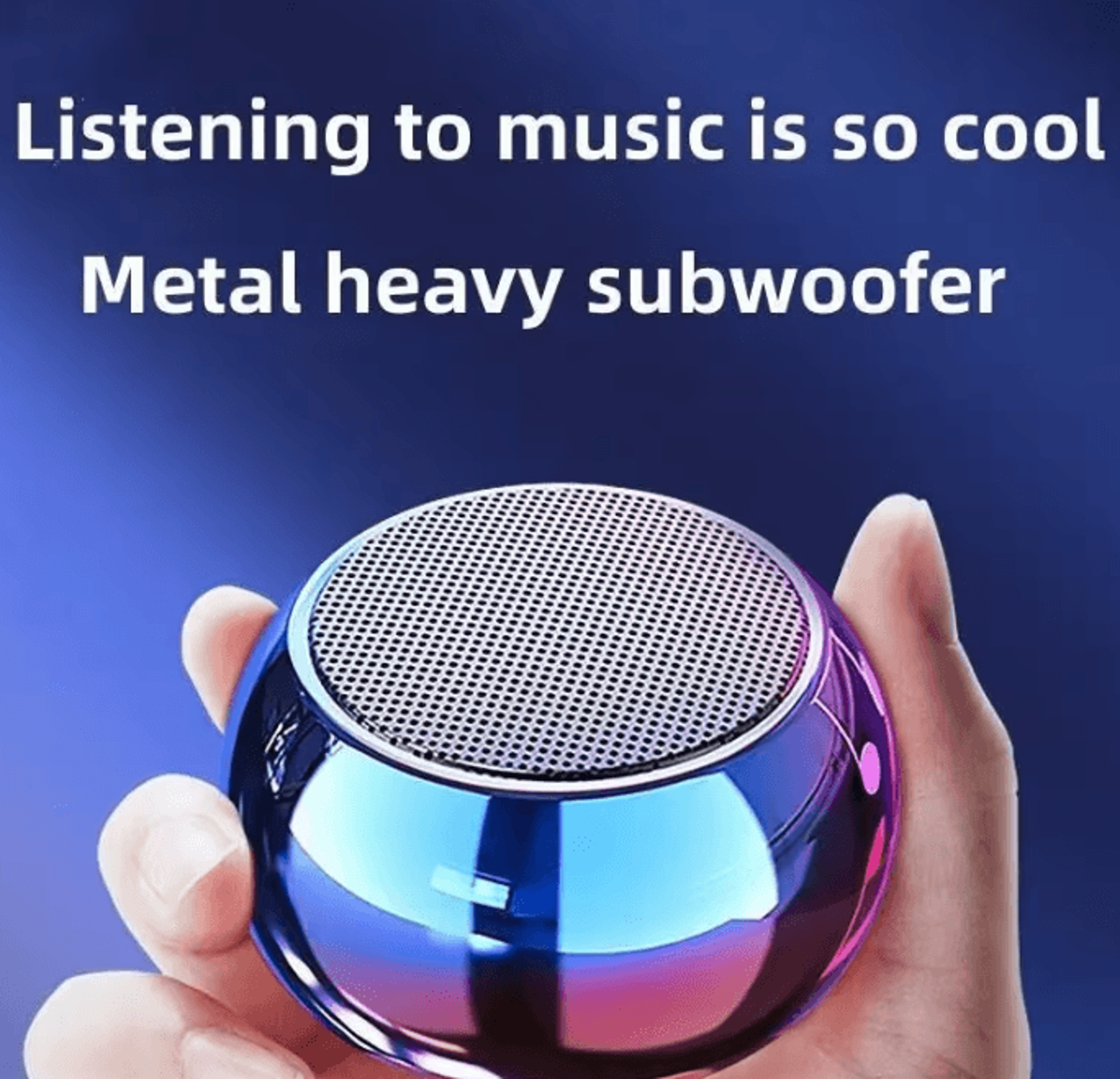 M3 Small Portable Bluetooth Speaker  Wireless Subwoofer With Heavy Metal Gun Design For Outdoor Act 0