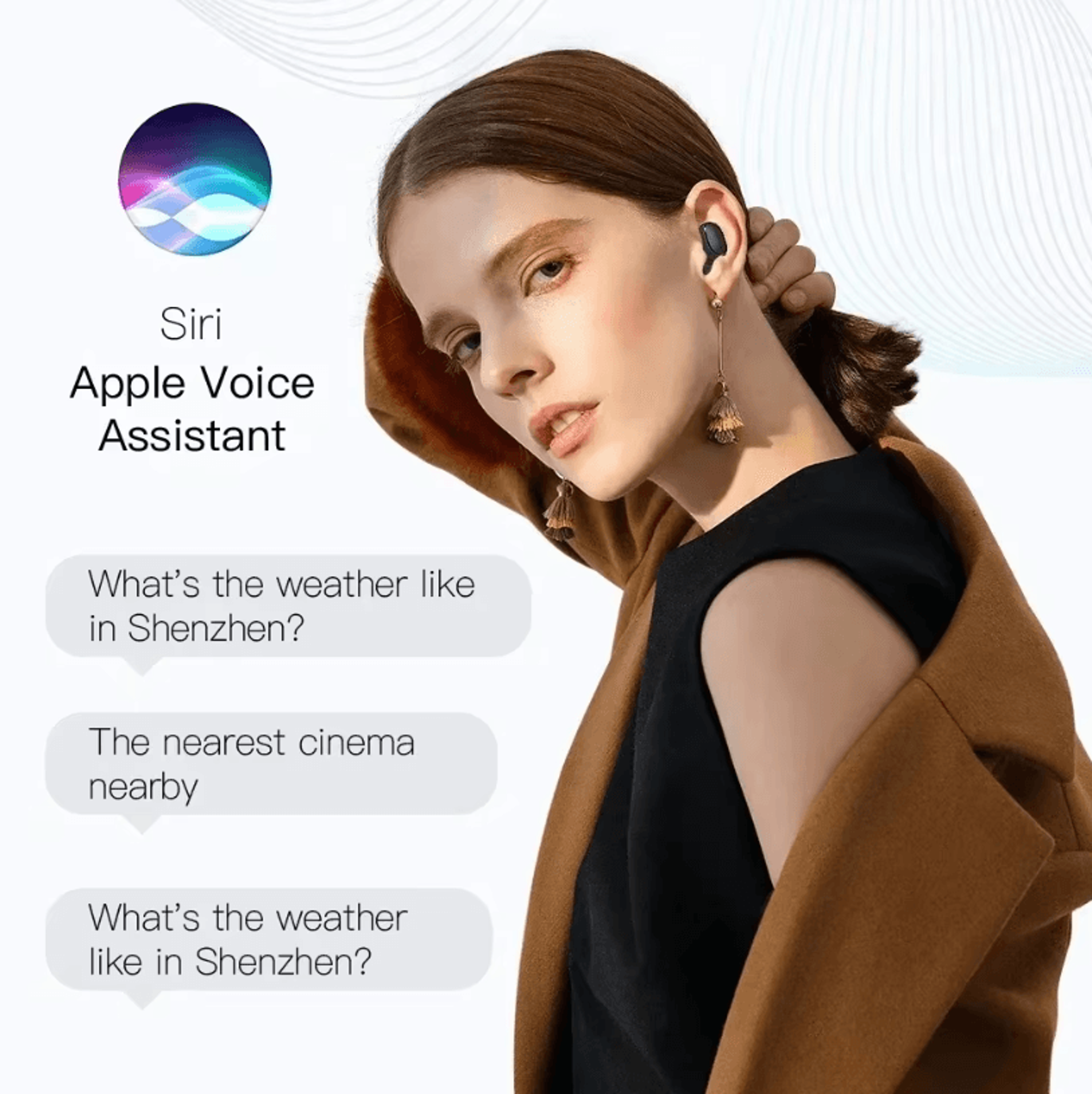 E6S Wireless Bluetooth Earphones  TWS Noise Cancelling Sport Earbuds With Mic 4