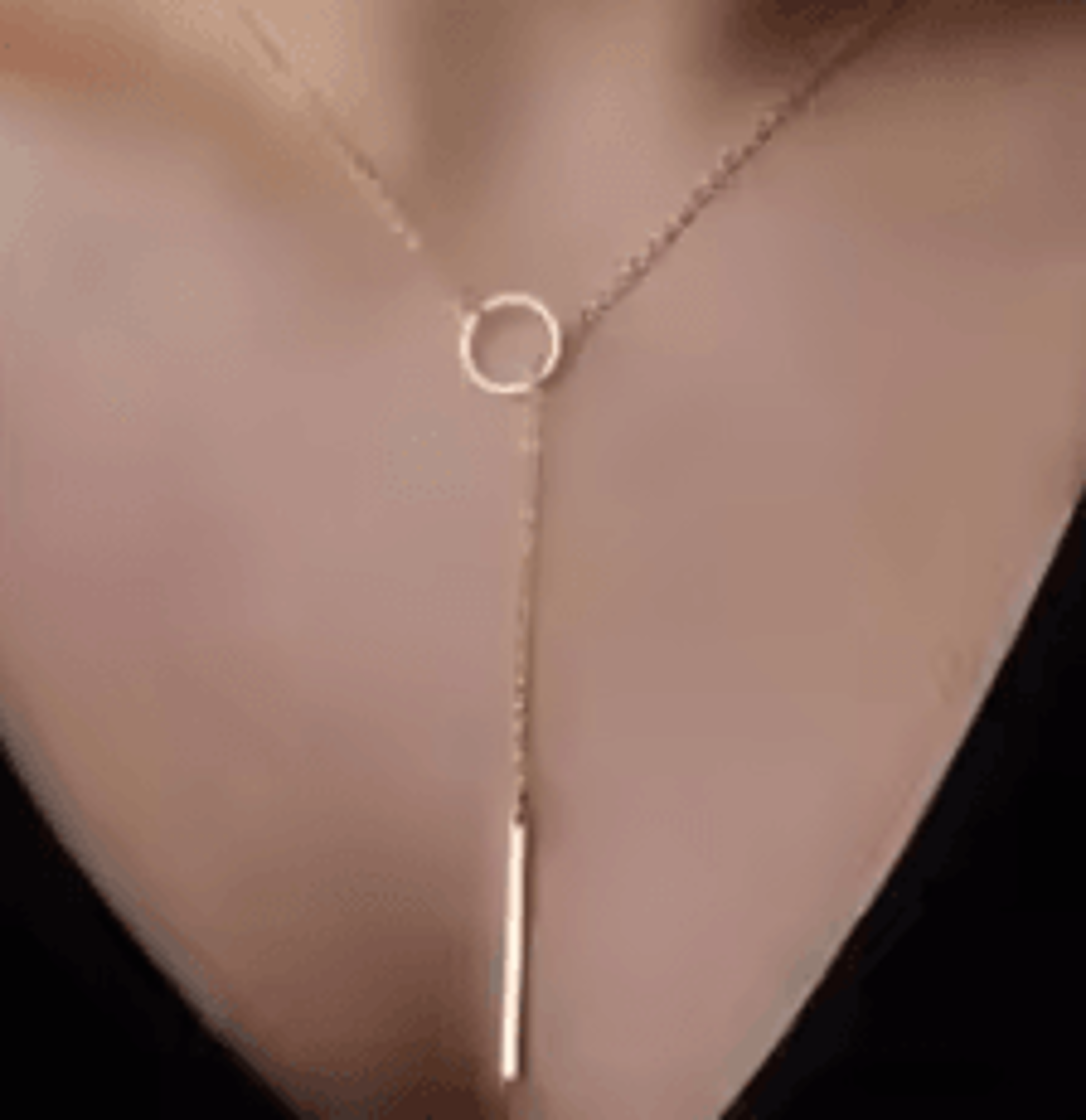 Fashion Simple Metal Round Necklace  Elegant Ladies Minimalist Jewelry For Everyday Wear 0