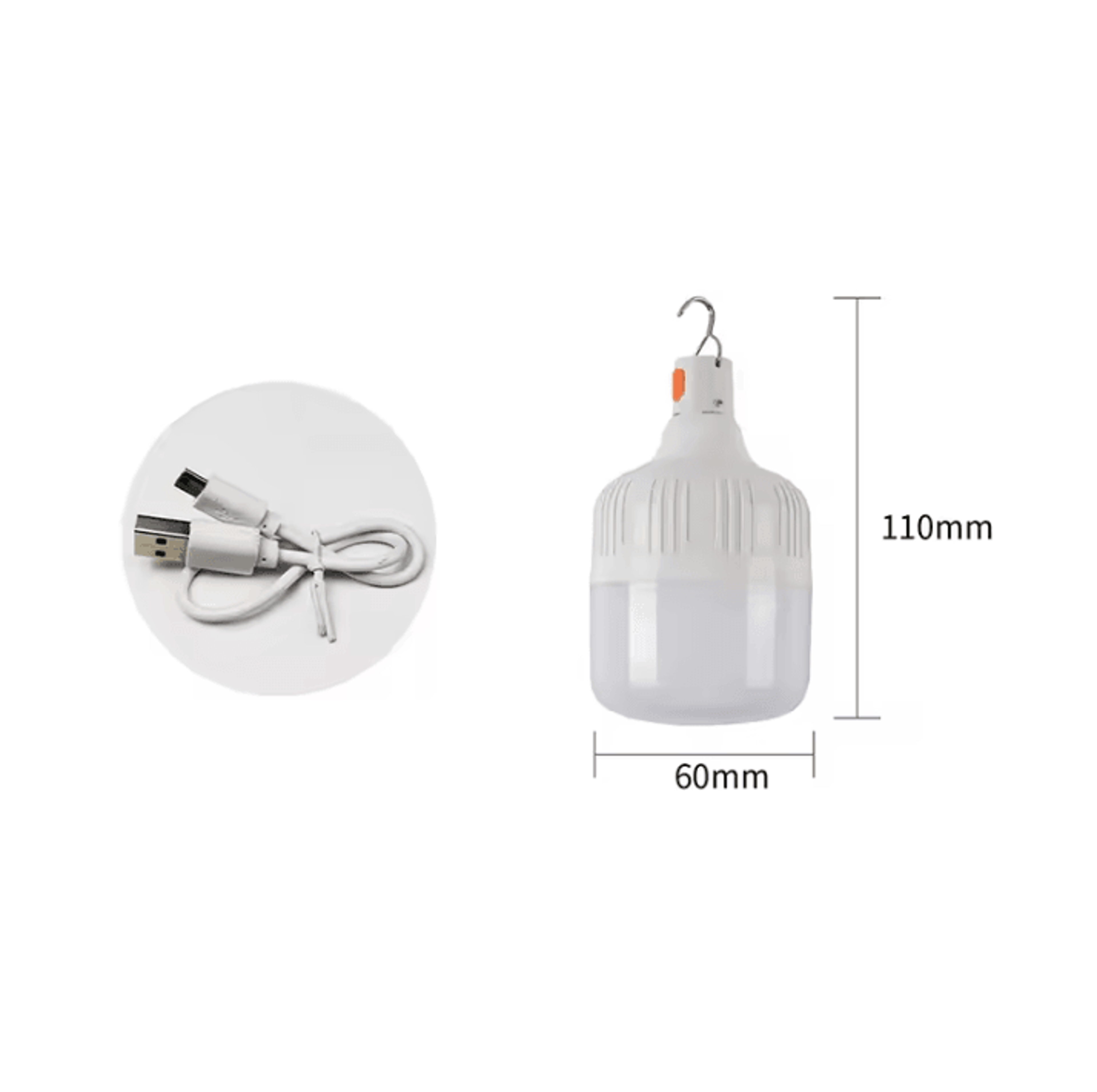 Multifunctional Rechargeable LED Camping Light  Portable USB Charging Lantern With Hook Dimmable Ou 7