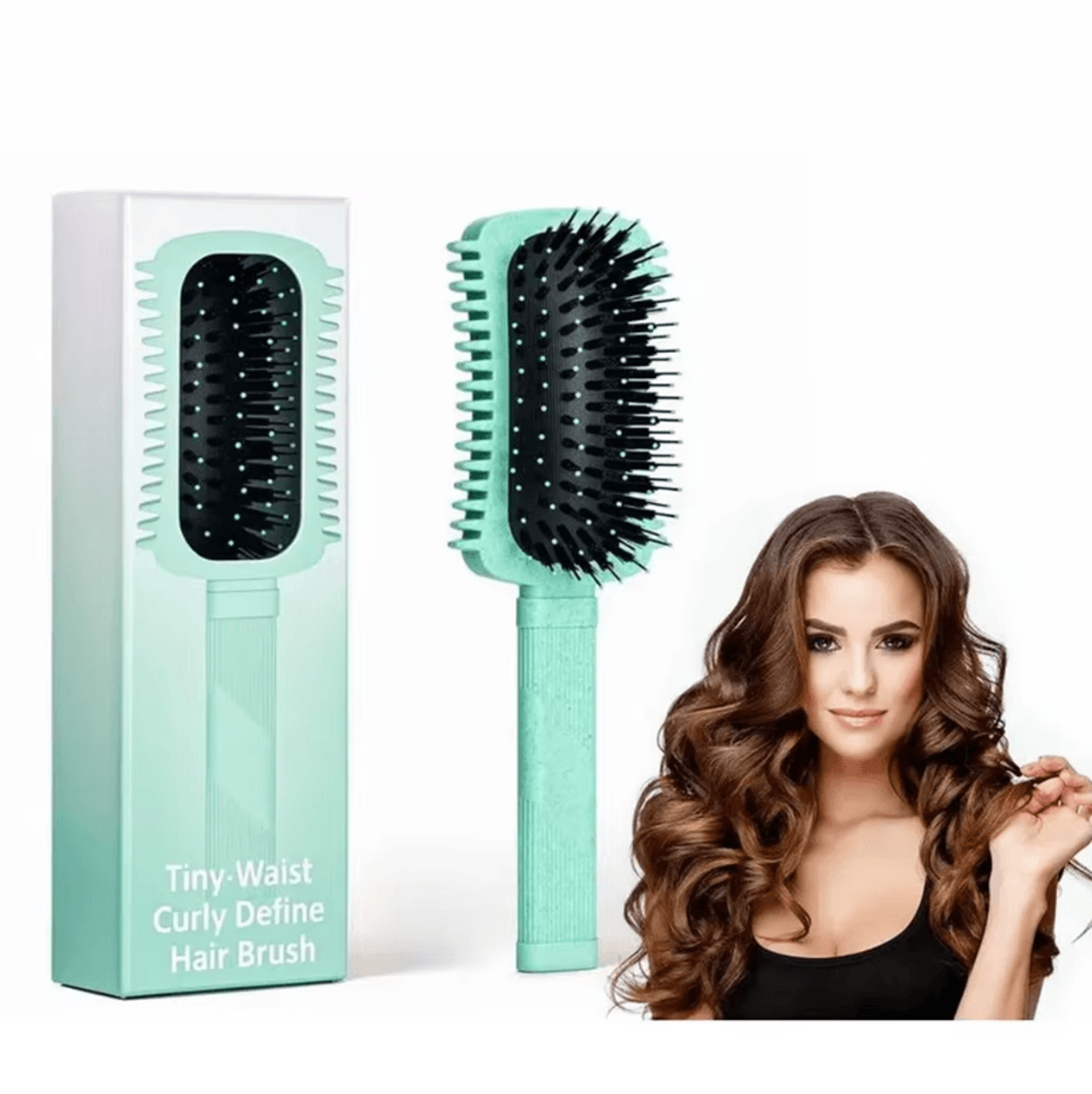 Womens Curls Style Comb And Curl Defining Hair Brush  Bounce Brush For Volume And Shaping Curly Hai 0