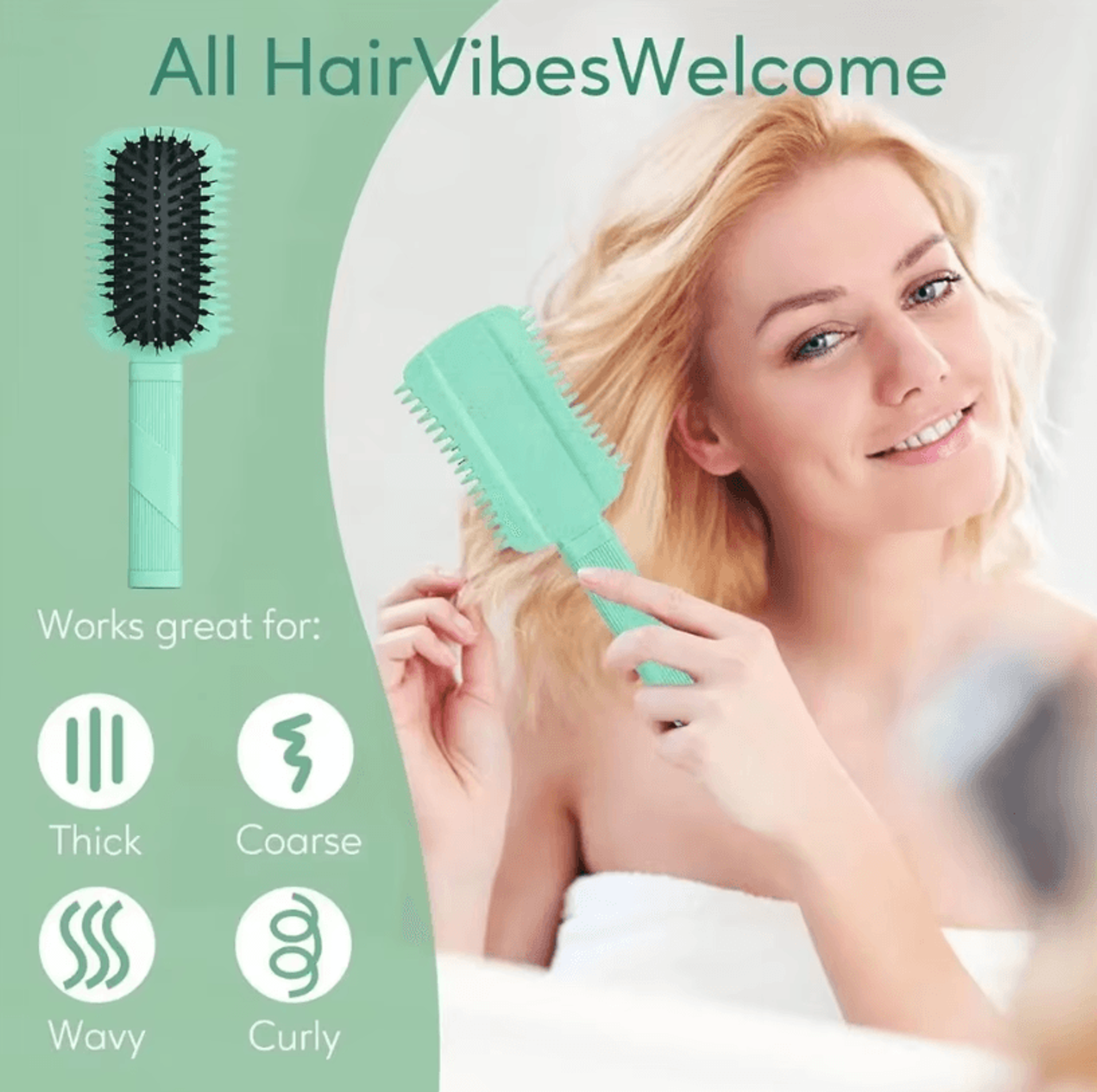 Womens Curls Style Comb And Curl Defining Hair Brush  Bounce Brush For Volume And Shaping Curly Hai 1