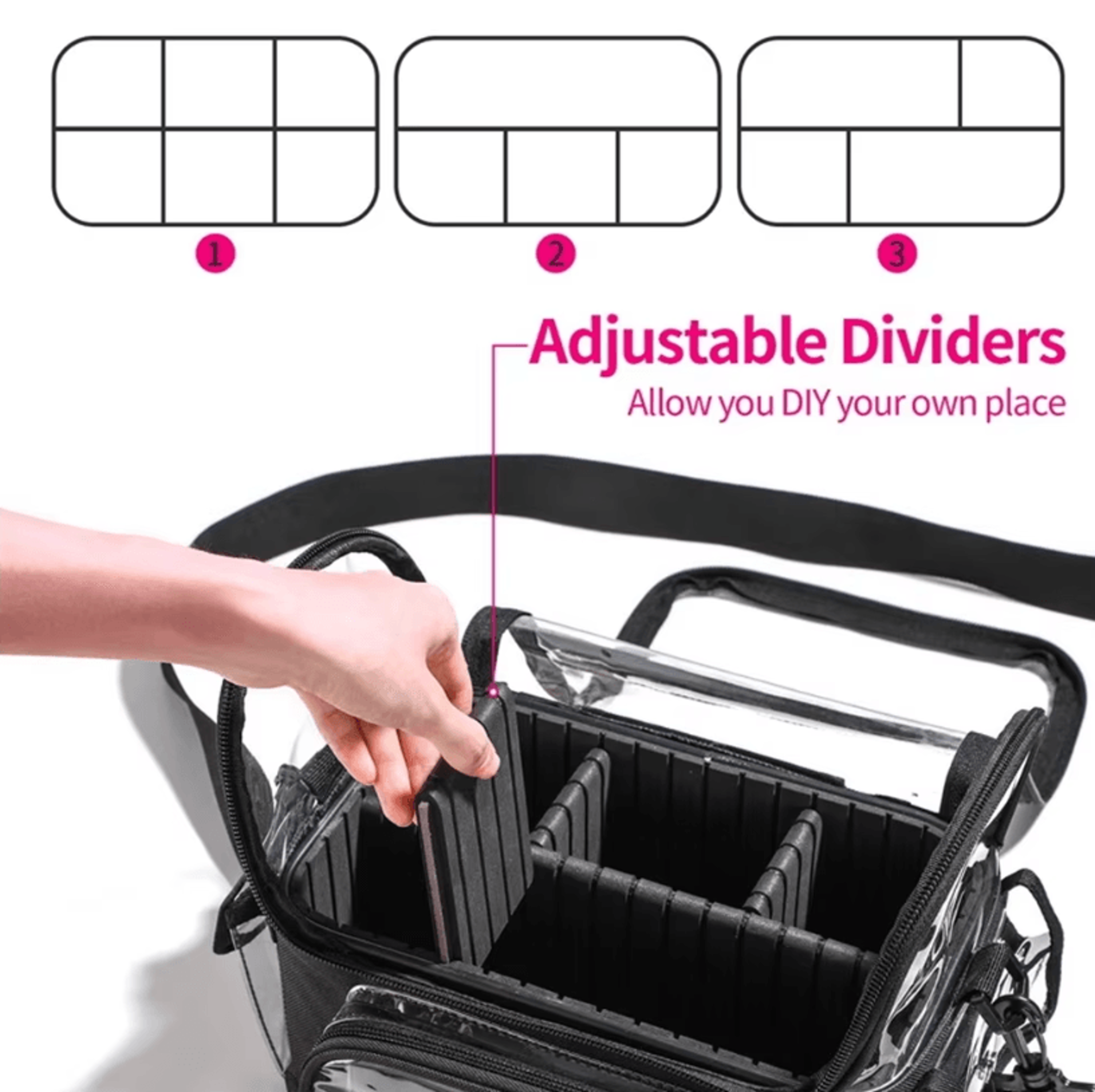 Professional Makeup Case Large Capacity Cosmetics Organizer Storage Box Suitcase For Women 4
