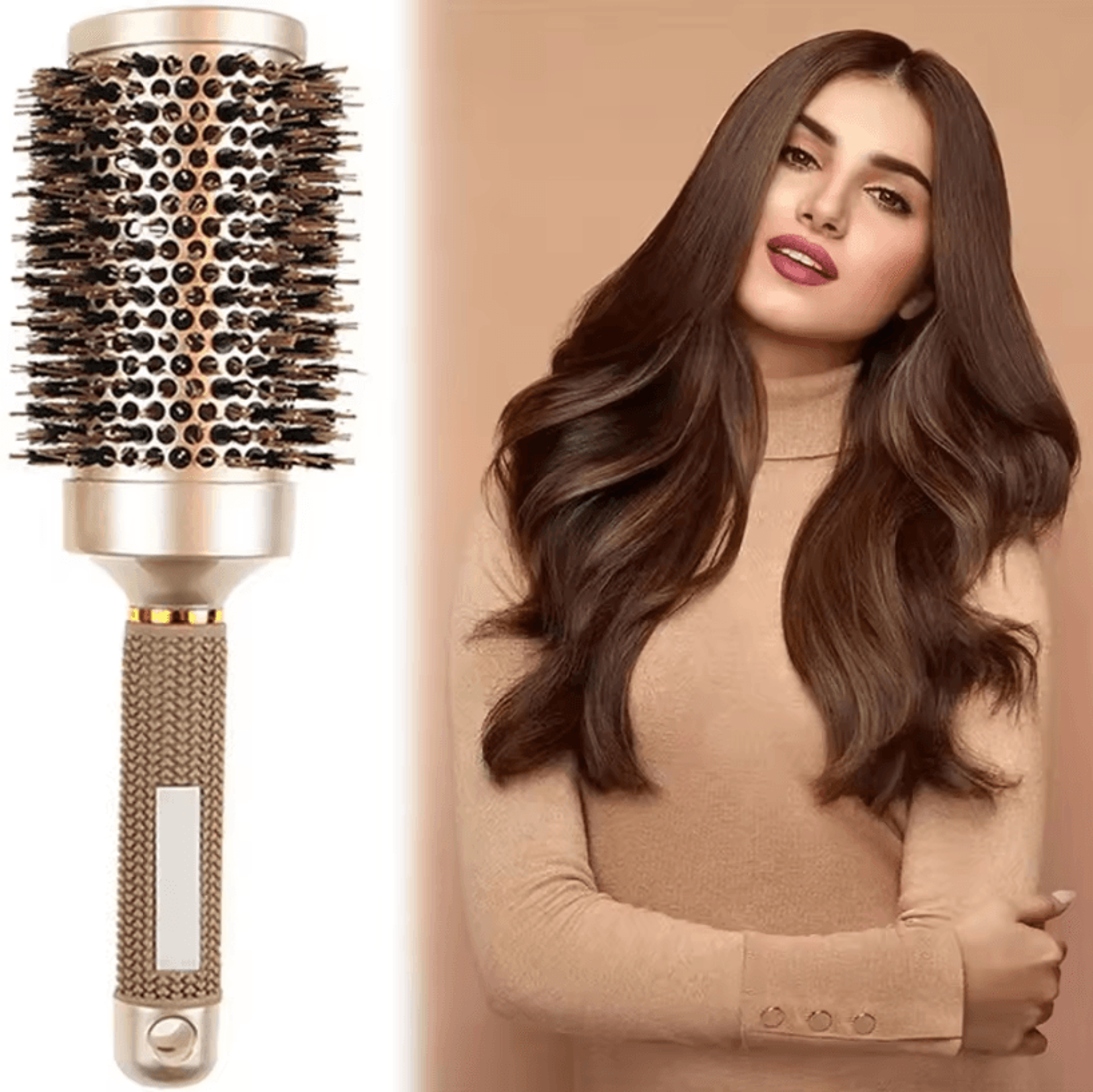 Pro Salon Hairdressing Comb And Cylindrical Curling Hairbrush Hairdresser Styling Tool Accessories 1