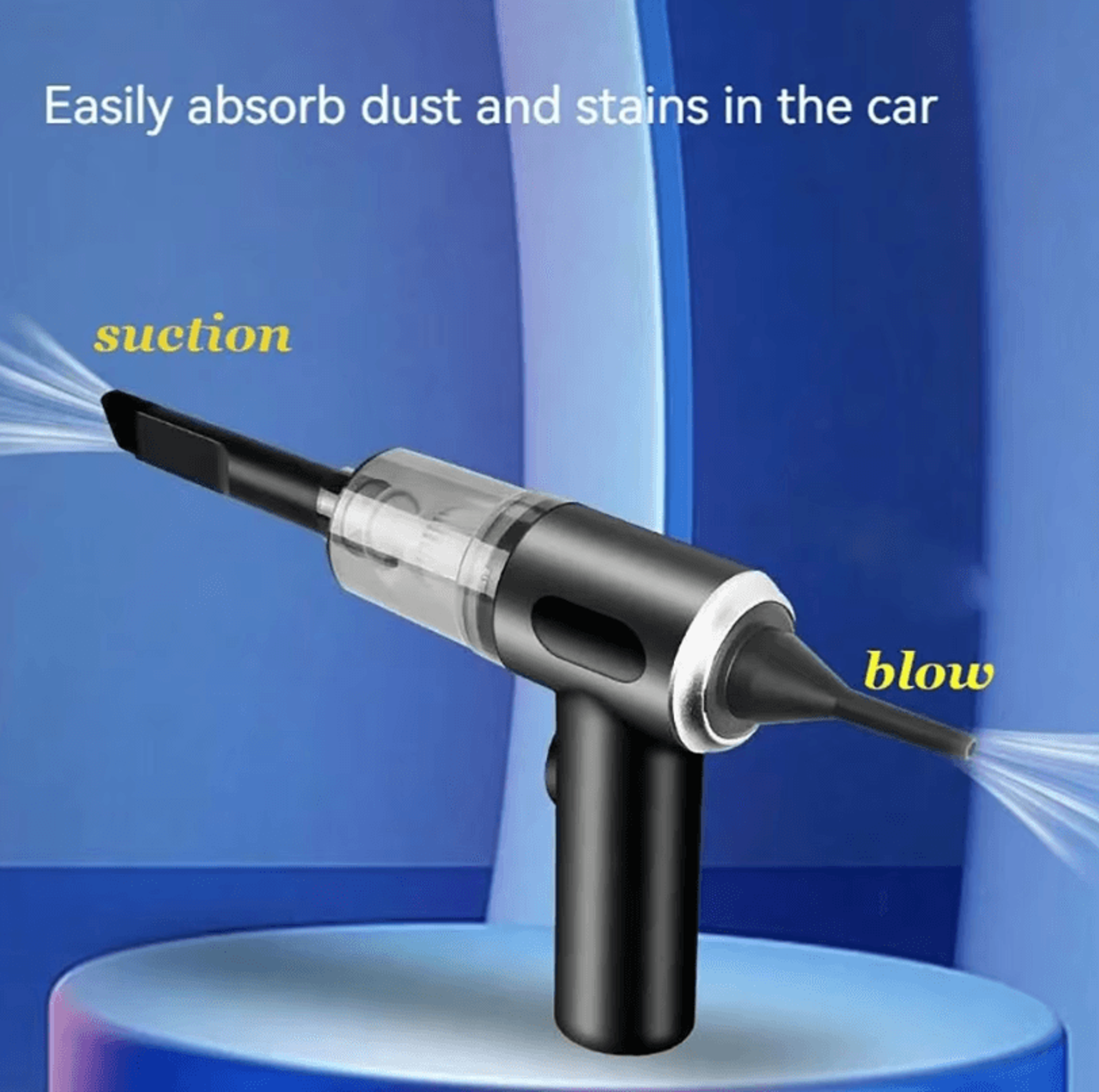 3in1 USB Rechargeable Mini Car And Household Vacuum Cleaner With Suction Blowing And Vacuuming 4