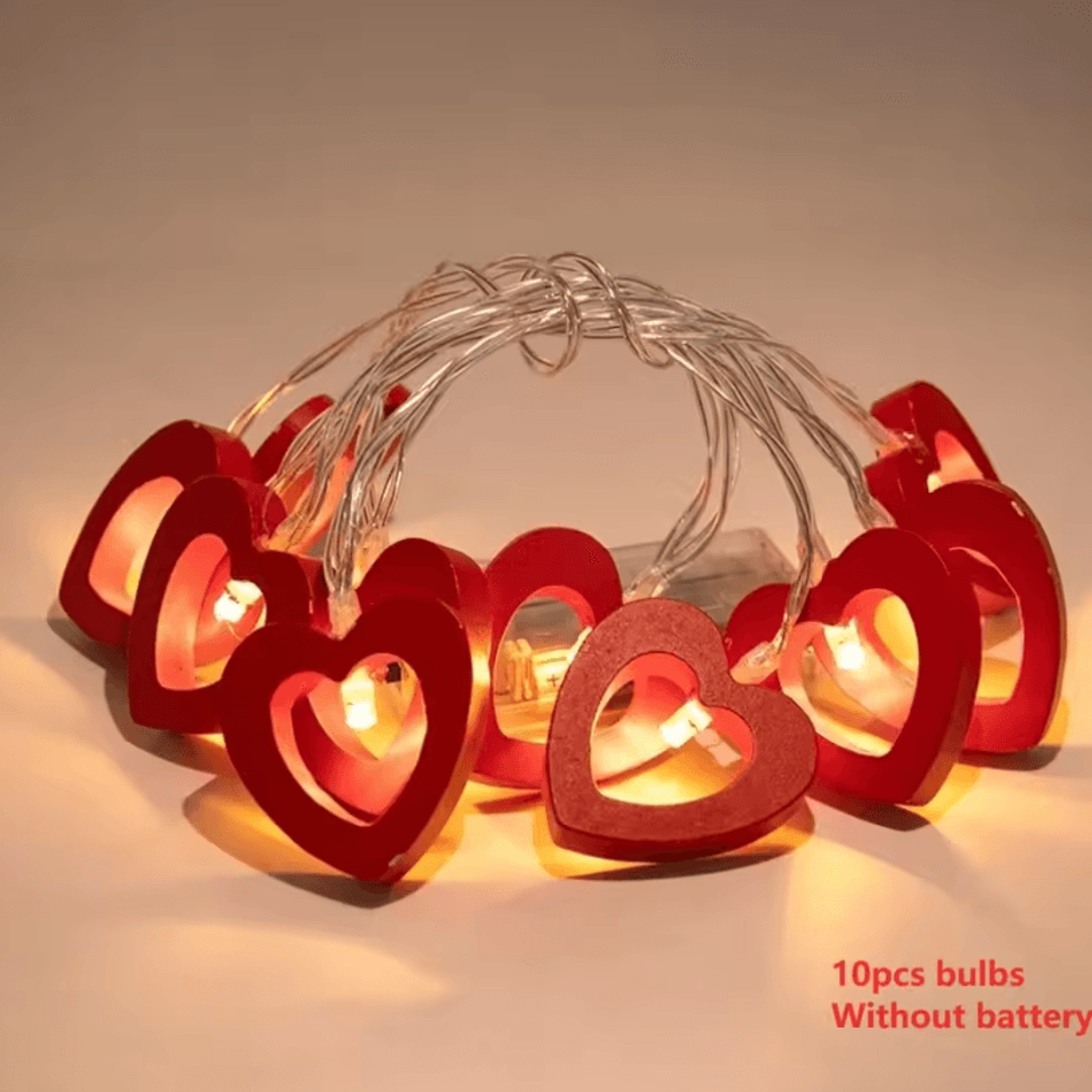 10Pcs Love LED String Lights For Wedding Valentines Day Christmas Party Decor 5