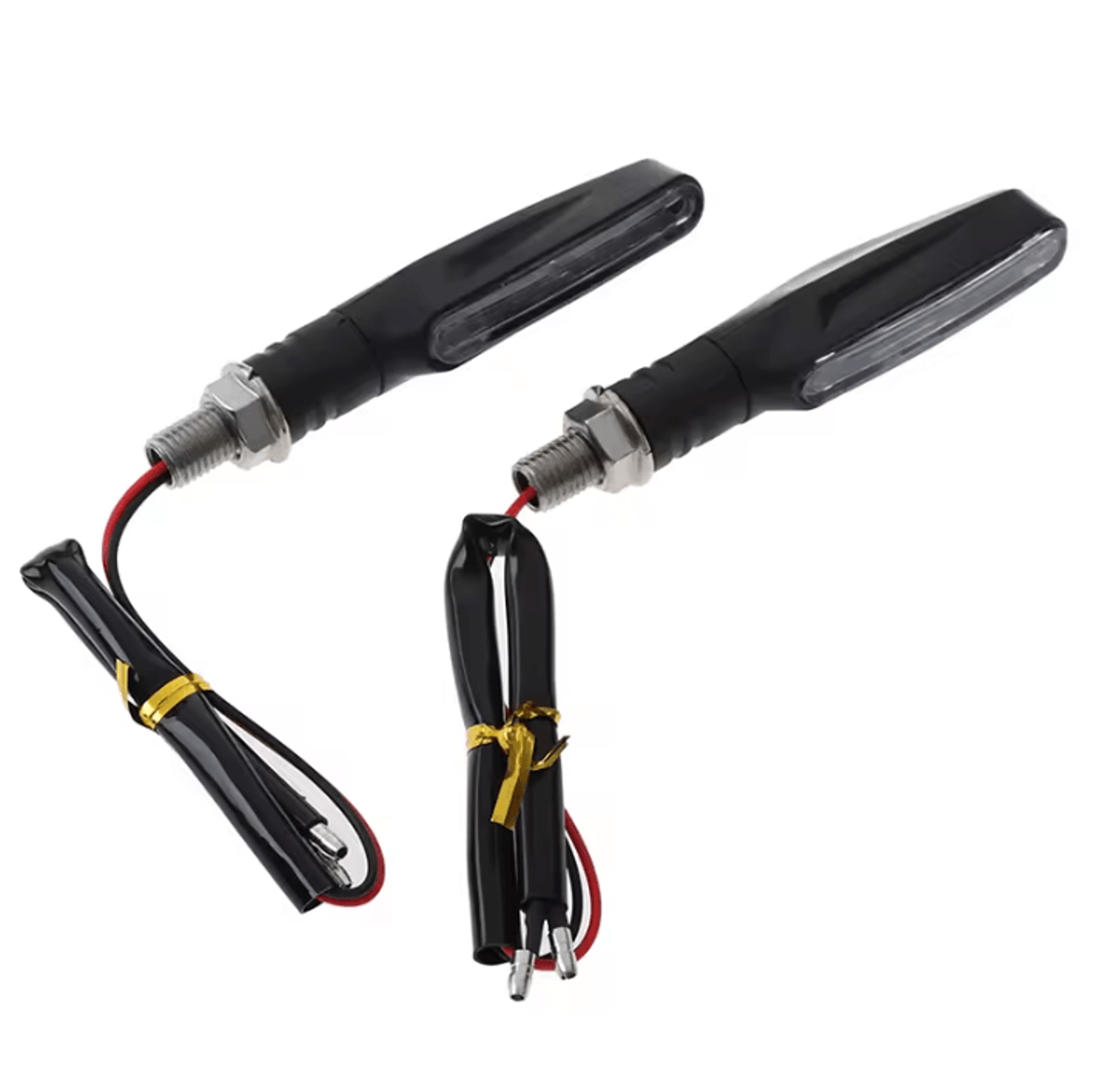 Universal LED Motorcycle Turn Signal Lights 12V Waterproof Amber Blinker Set 4