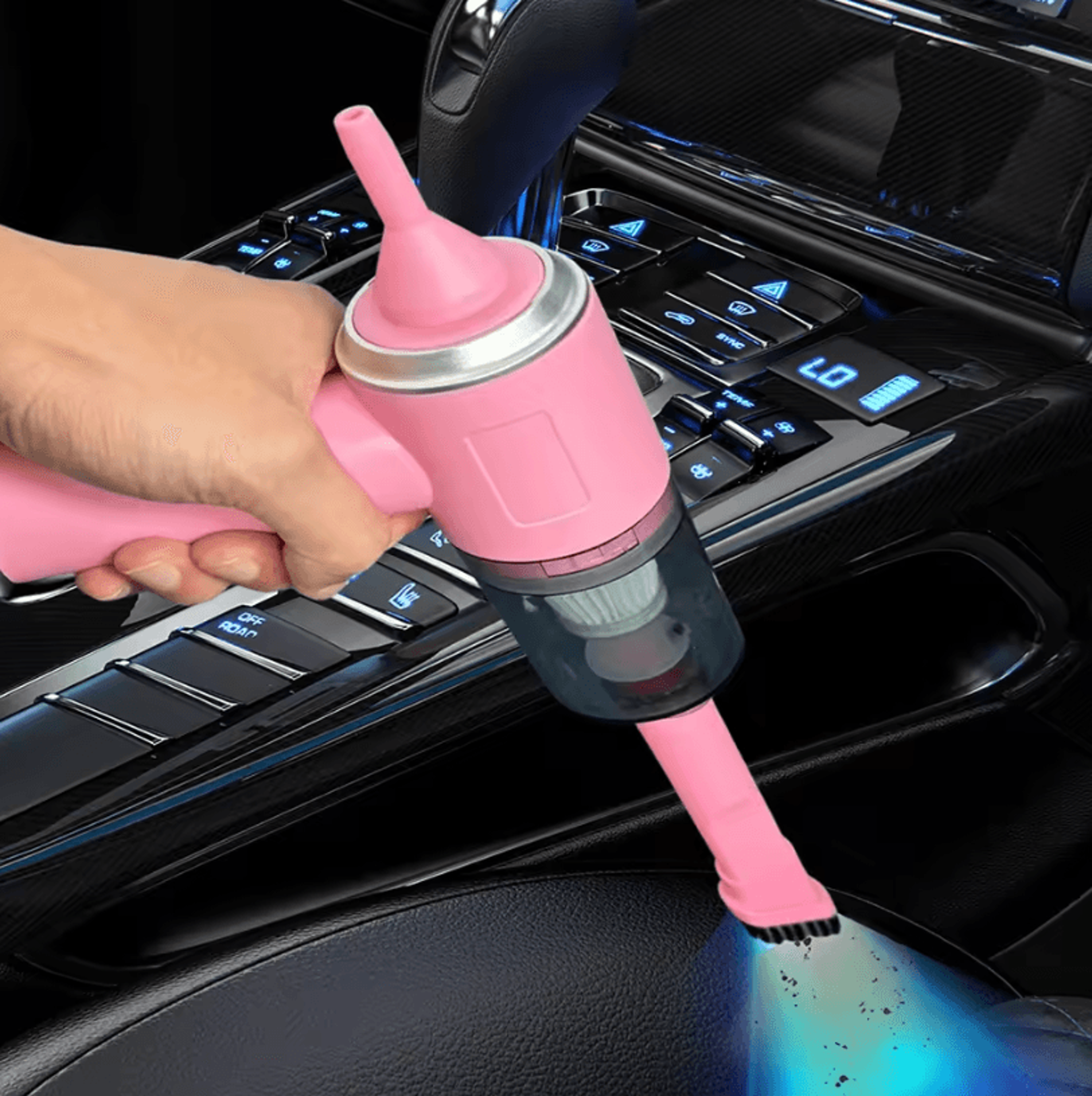 3in1 USB Rechargeable Mini Vacuum Cleaner For Car And Home 4