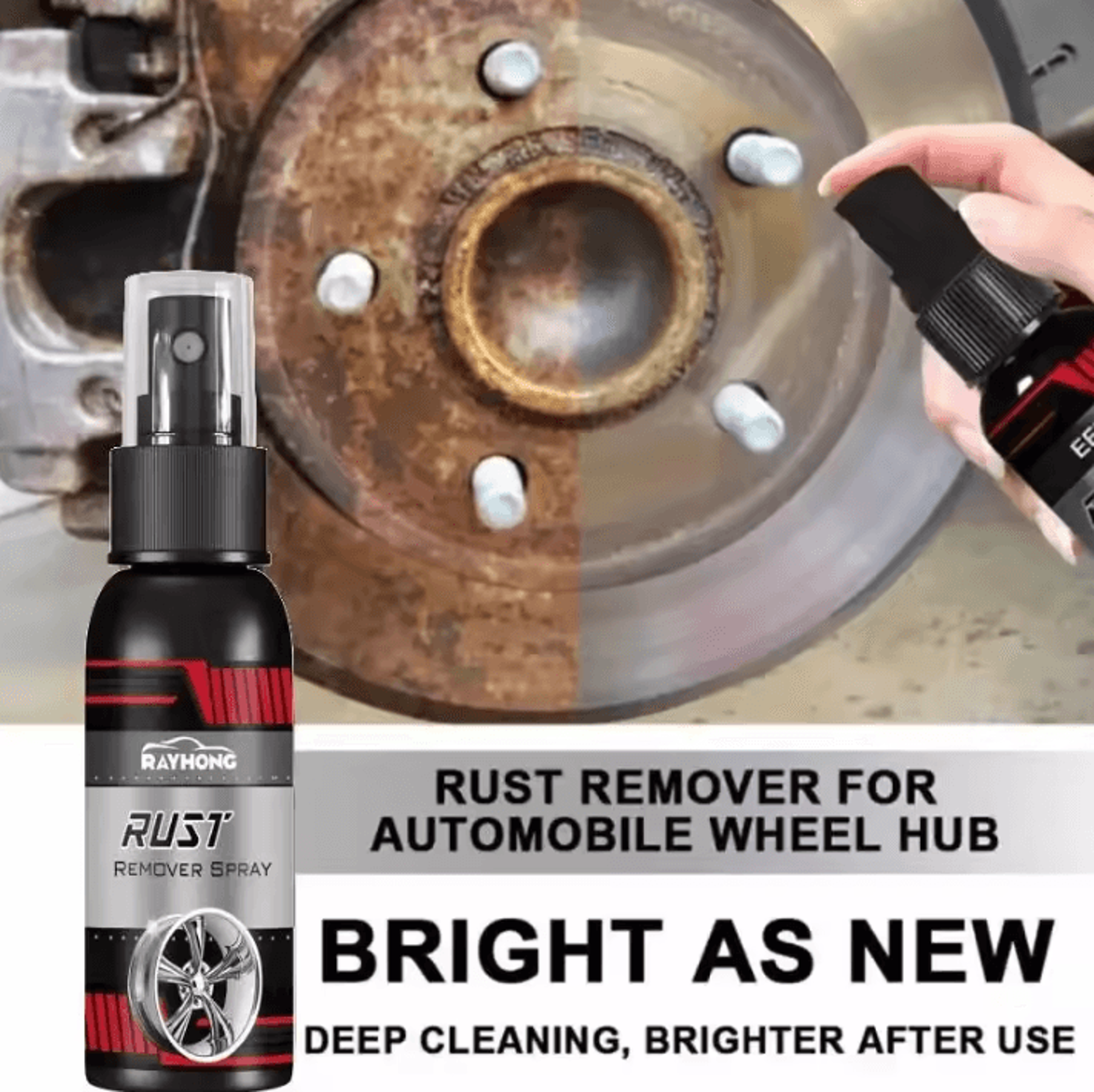 30ML Car Rust Remover Spray Iron Powder Rust Remover For Metal And Chrome Surfaces 0