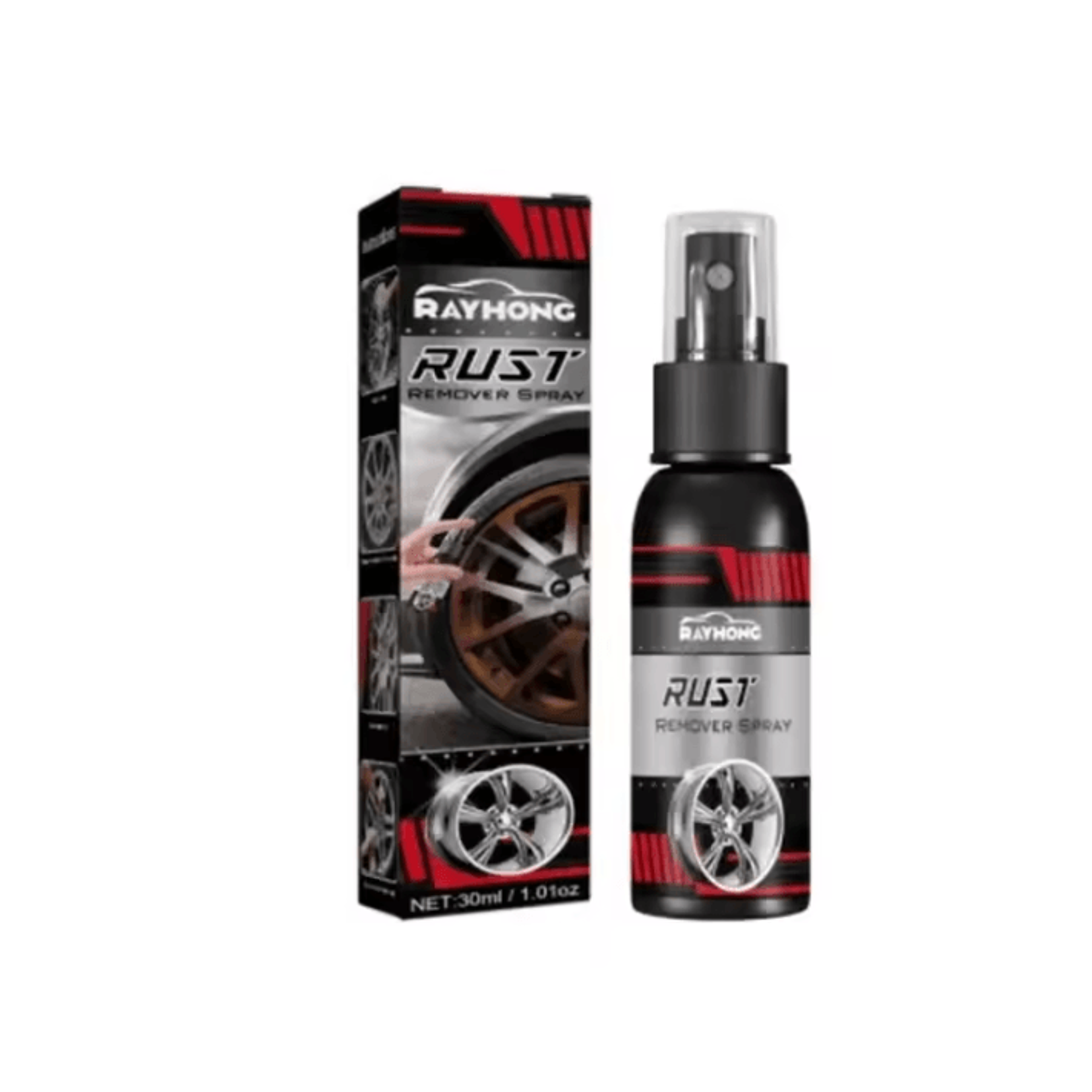 30ML Car Rust Remover Spray Iron Powder Rust Remover For Metal And Chrome Surfaces 5