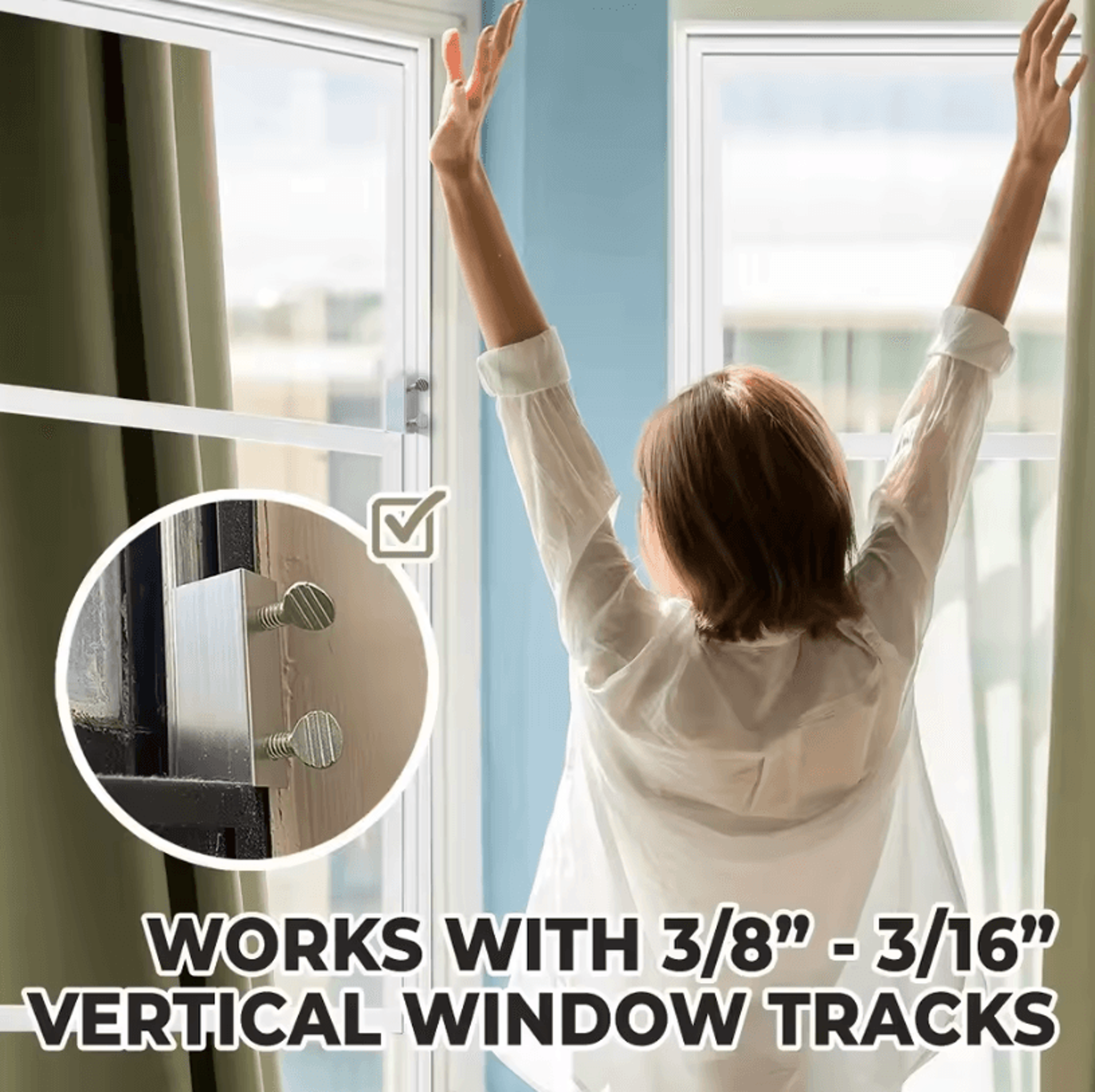 1Pc Adjustable Aluminum Alloy Window And Door Safety Lock For Childproofing And Home Security 3